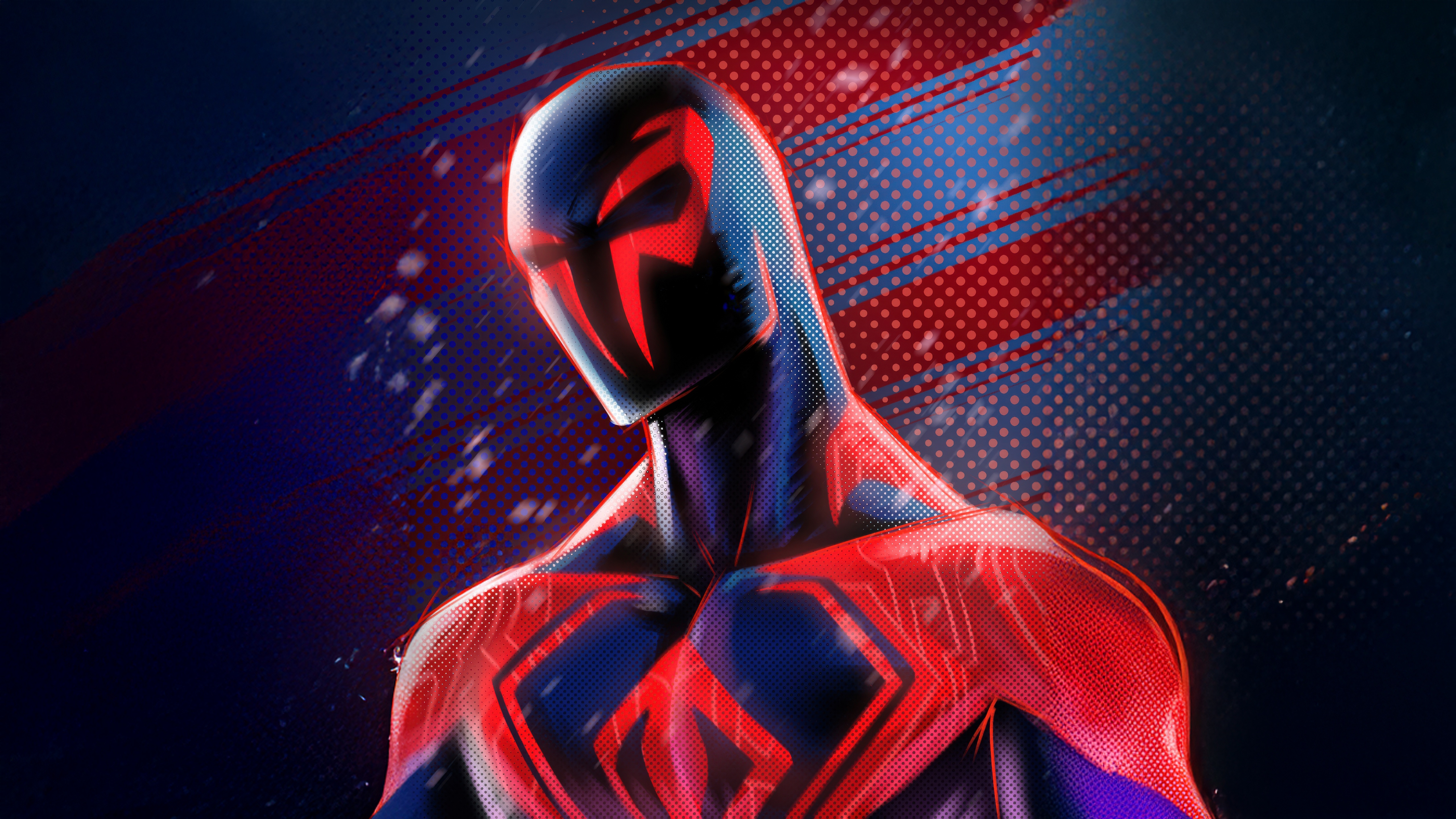 Spider-Man 2099 with Mystical Aura HD Wallpaper