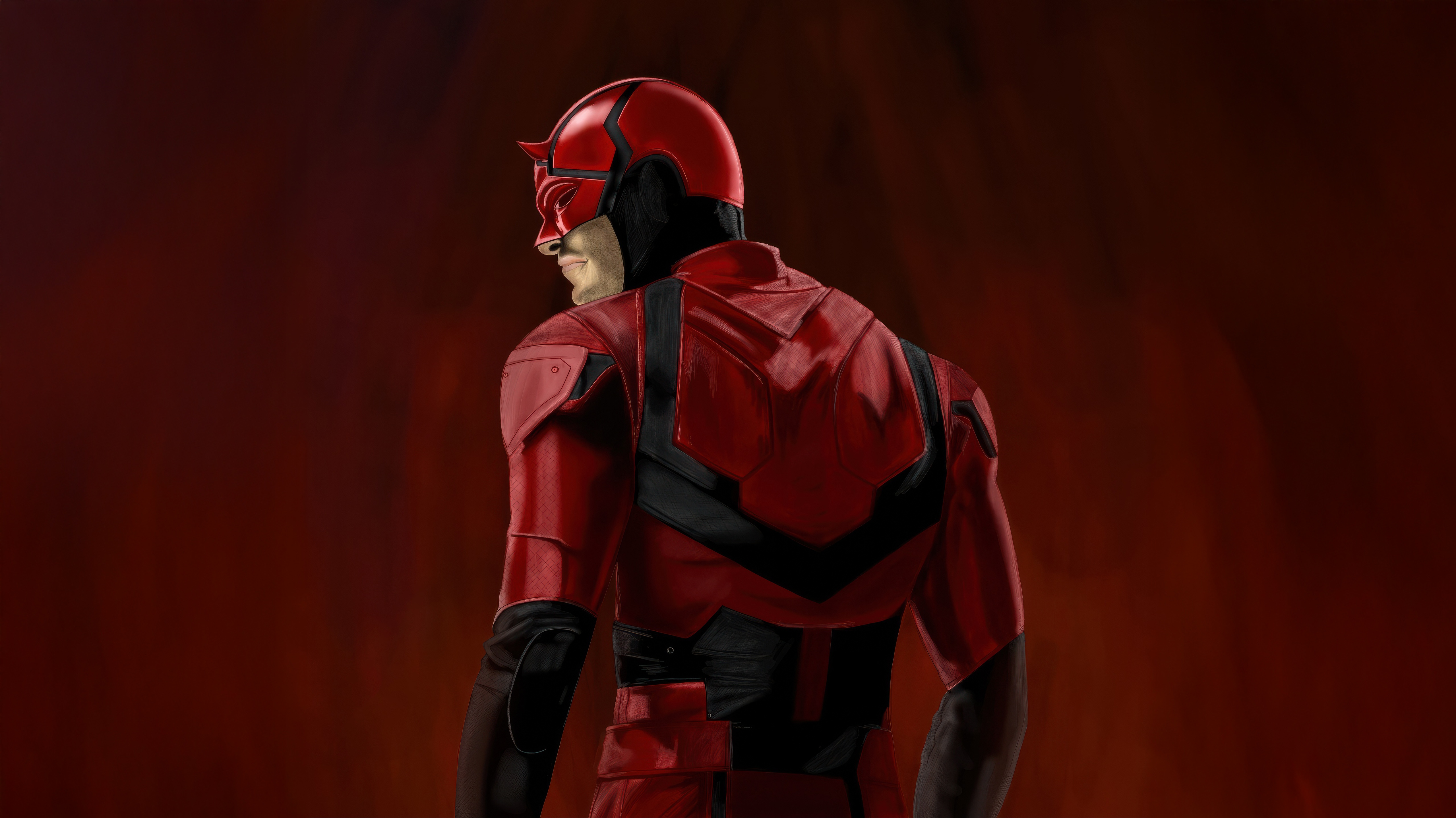 Daredevil in his red suit HD Wallpaper