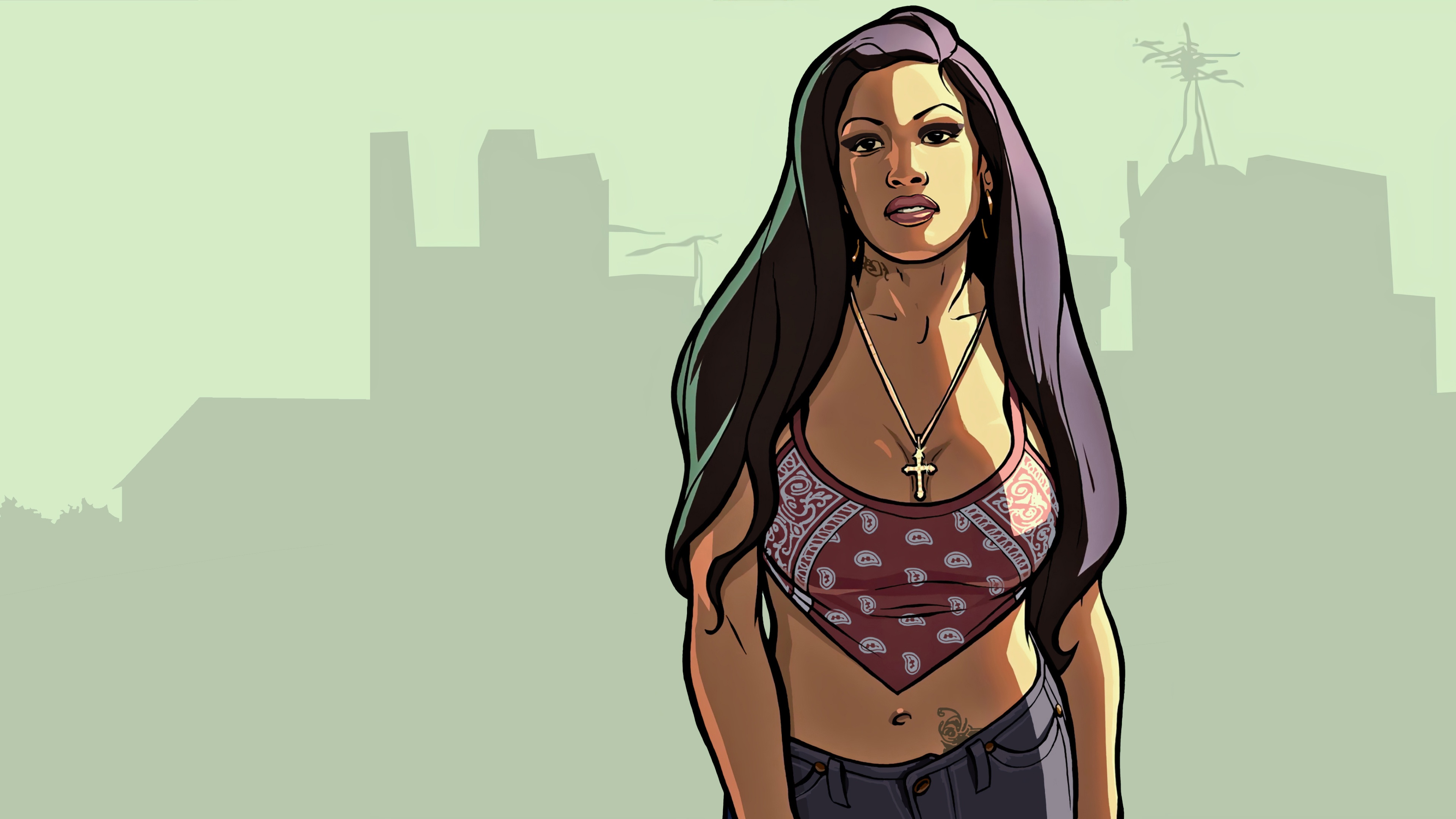 Kendl Johnson from Grand Theft Auto San Andreas HD Wallpaper