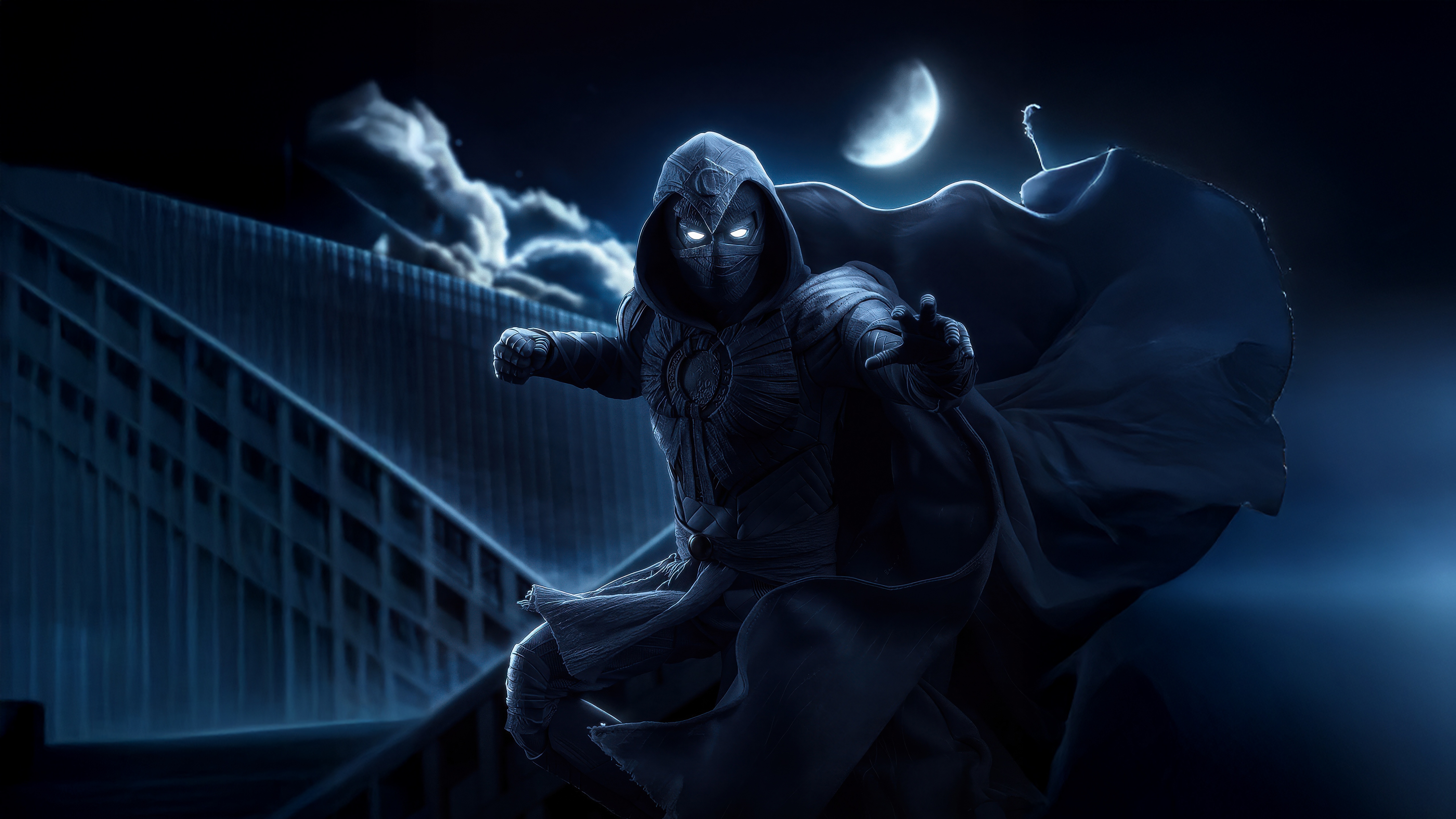 Moon Knight in the Night HD Wallpaper