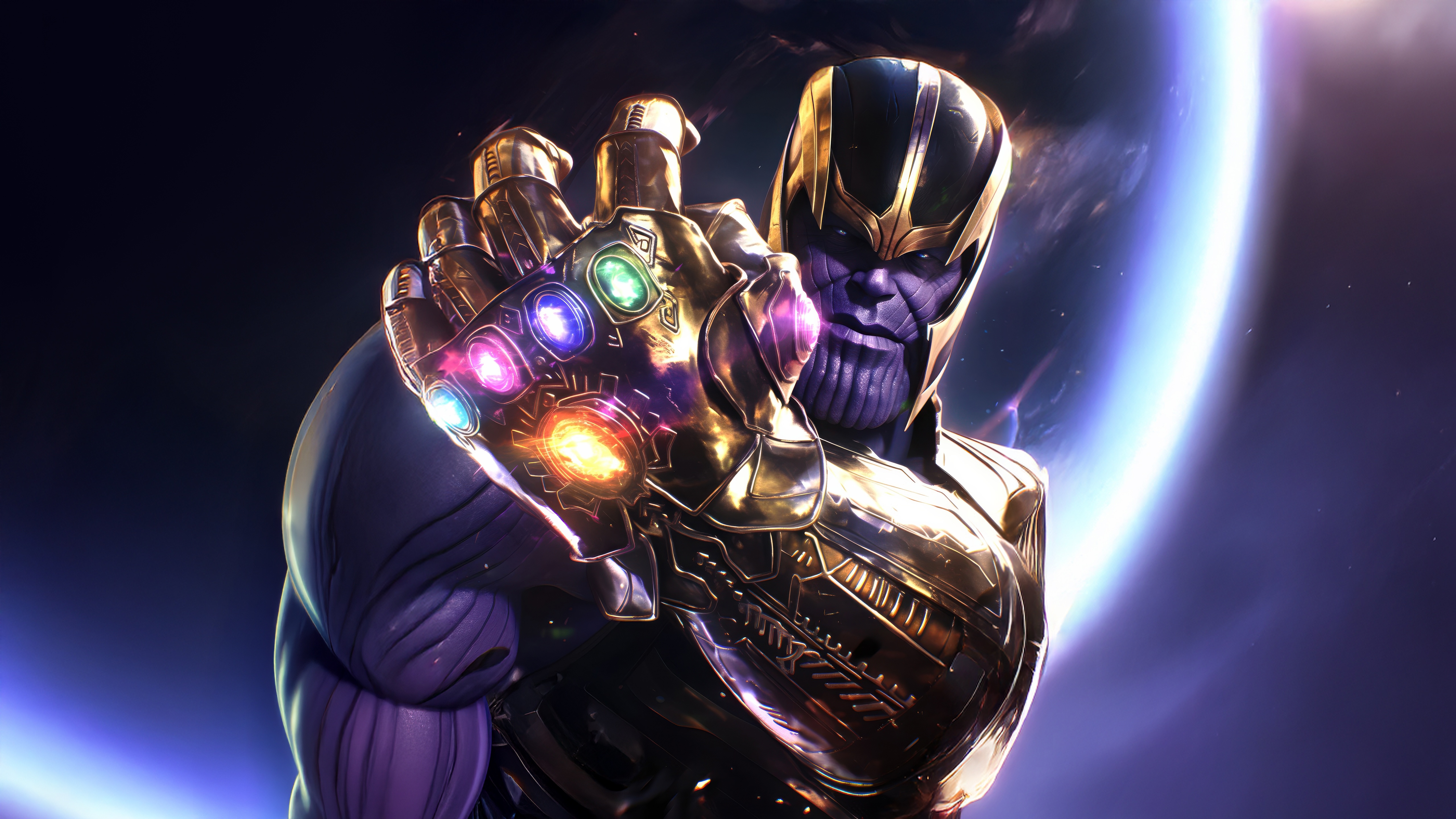 Thanos with the Infinity Gauntlet HD Wallpaper