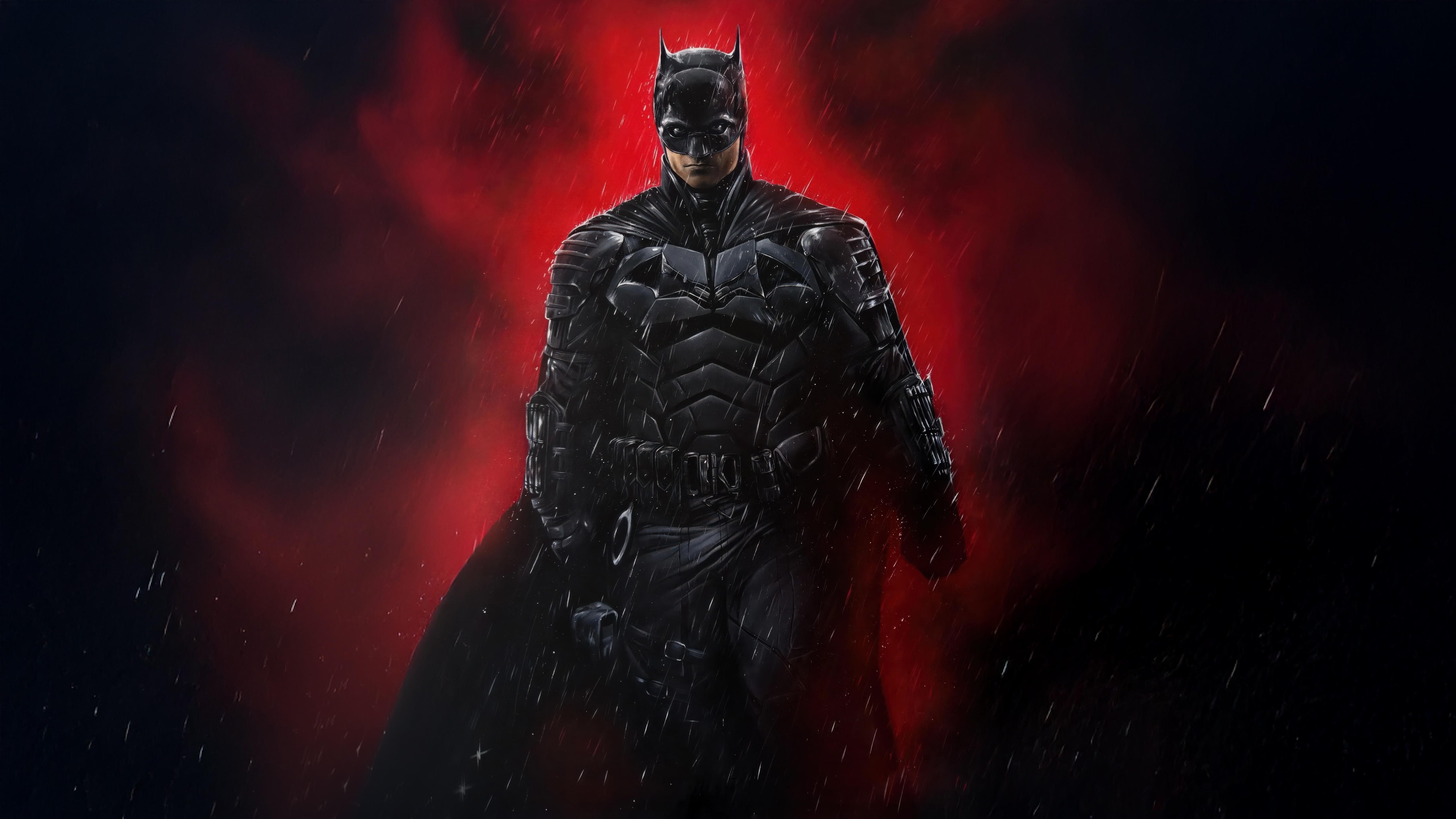 The Batman in Black Suit HD Wallpaper