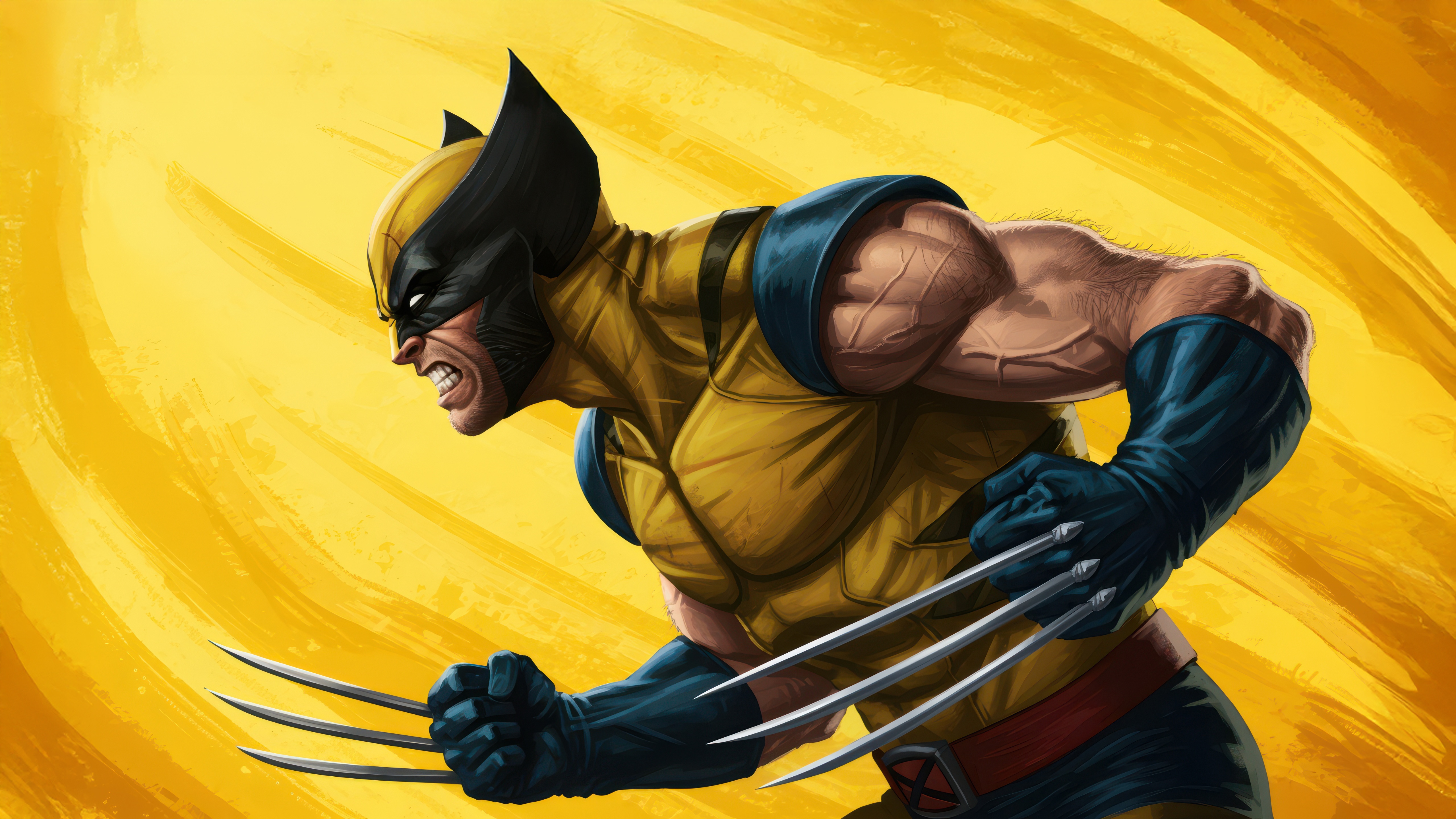 Wolverine with Claws Extended HD Wallpaper