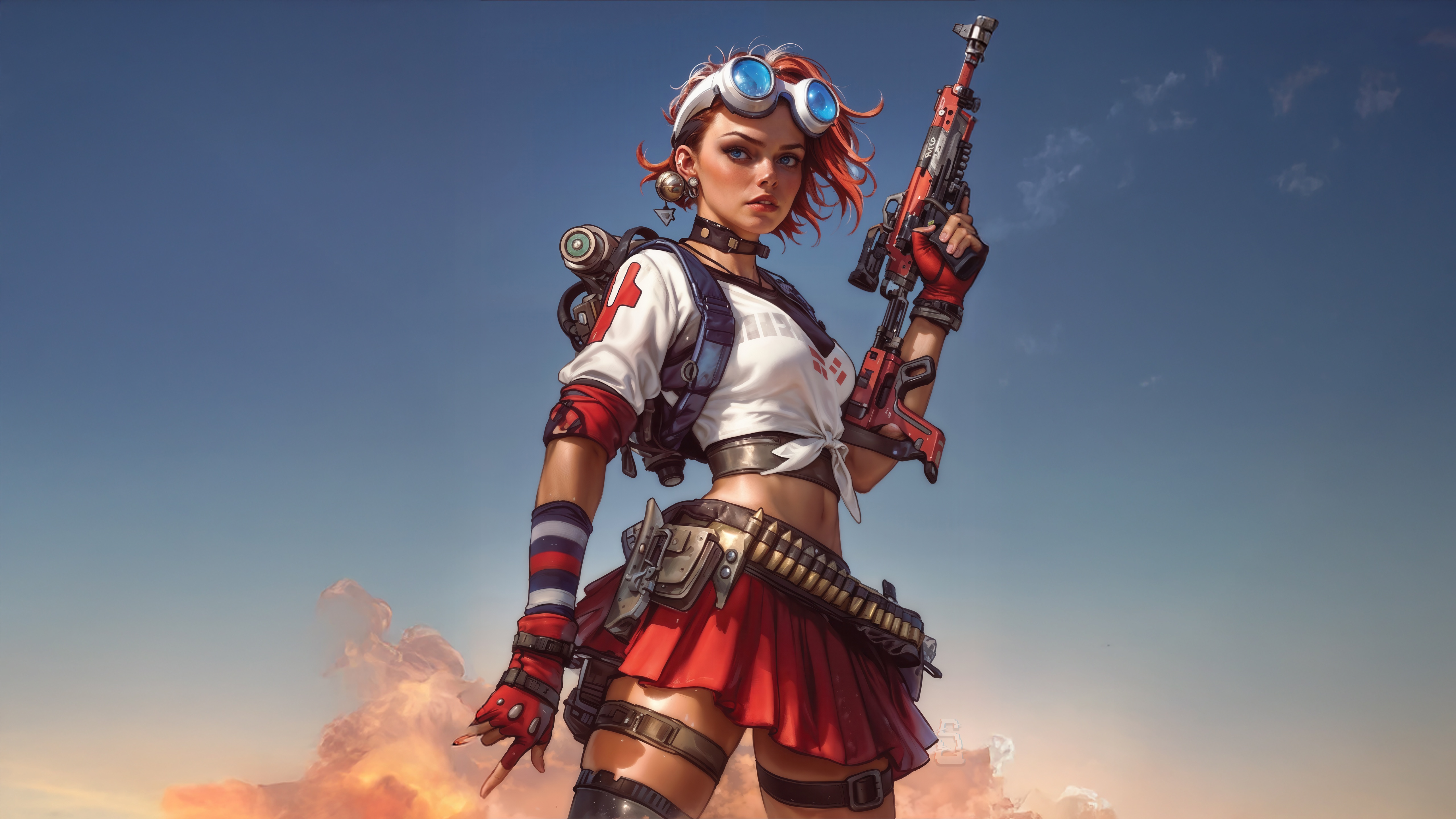 Stranded Cadet with Rifle HD Wallpaper