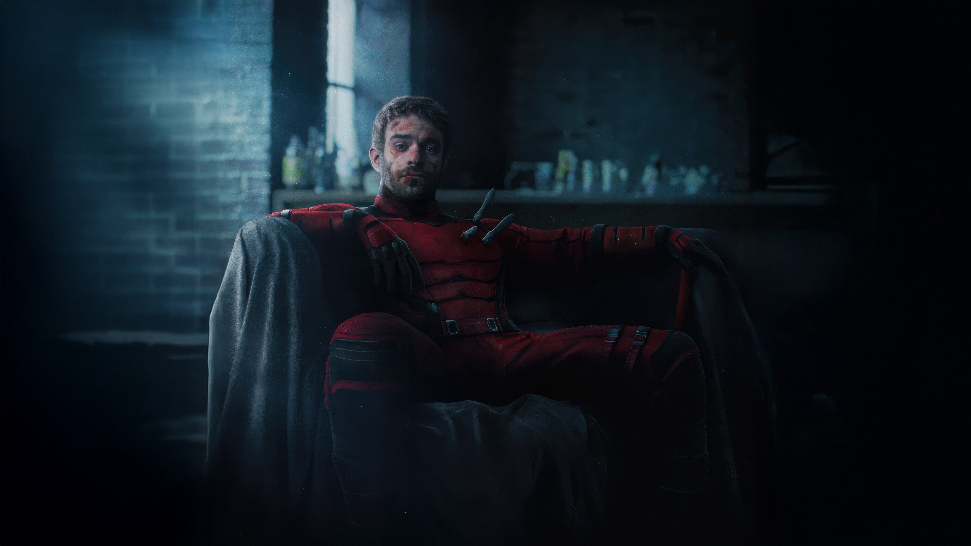 Daredevil Sitting in a Chair HD Wallpaper