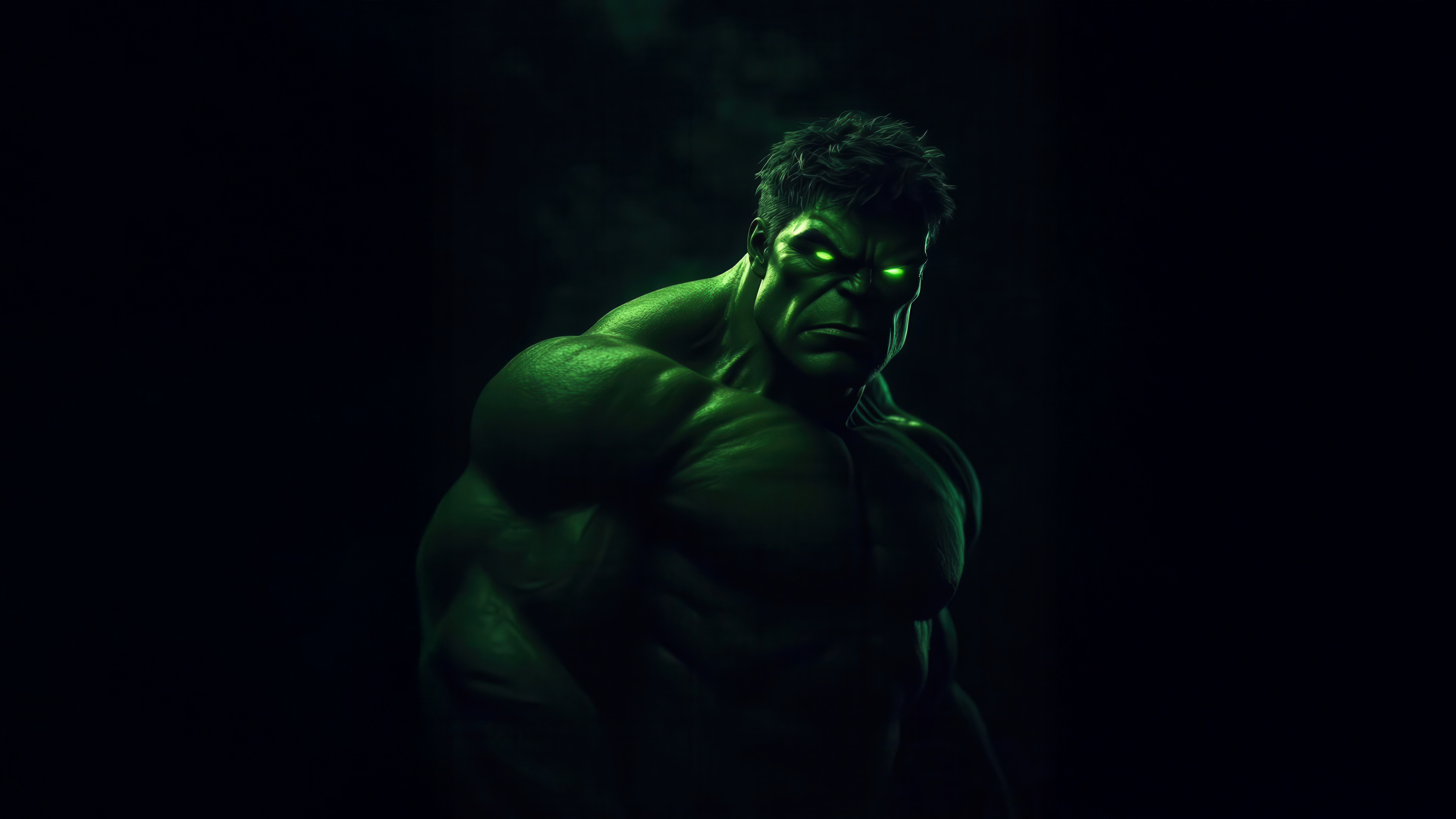 The Hulk in a dark setting HD Wallpaper