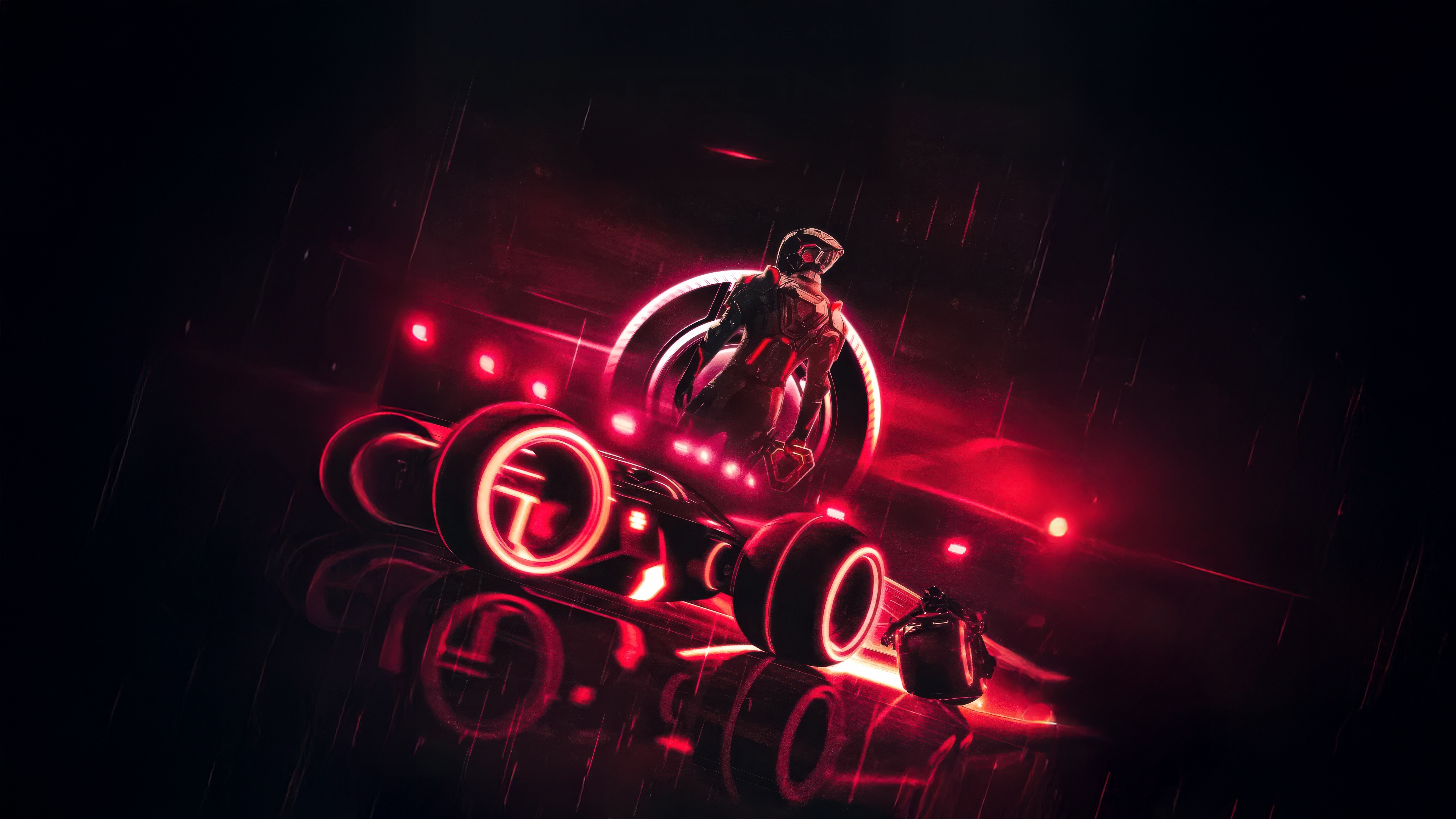 Tron Ares Fan Made Light Cycle HD Wallpaper