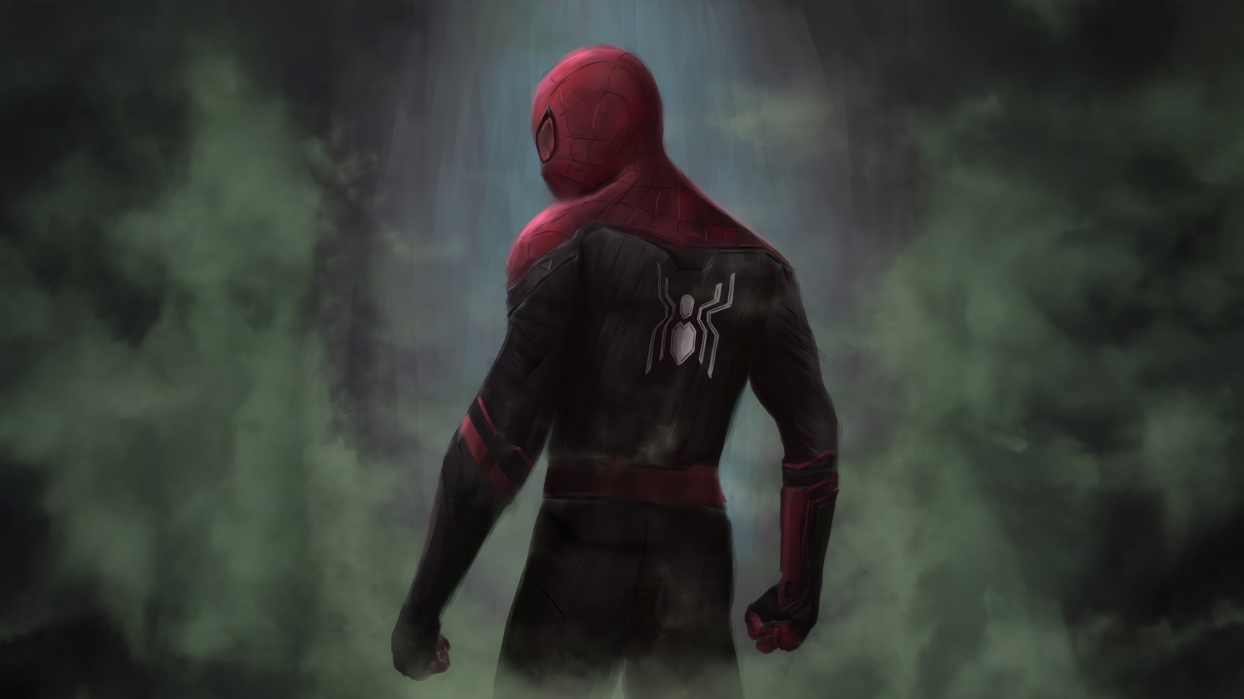 Spider-Man in Shadows HD Wallpaper