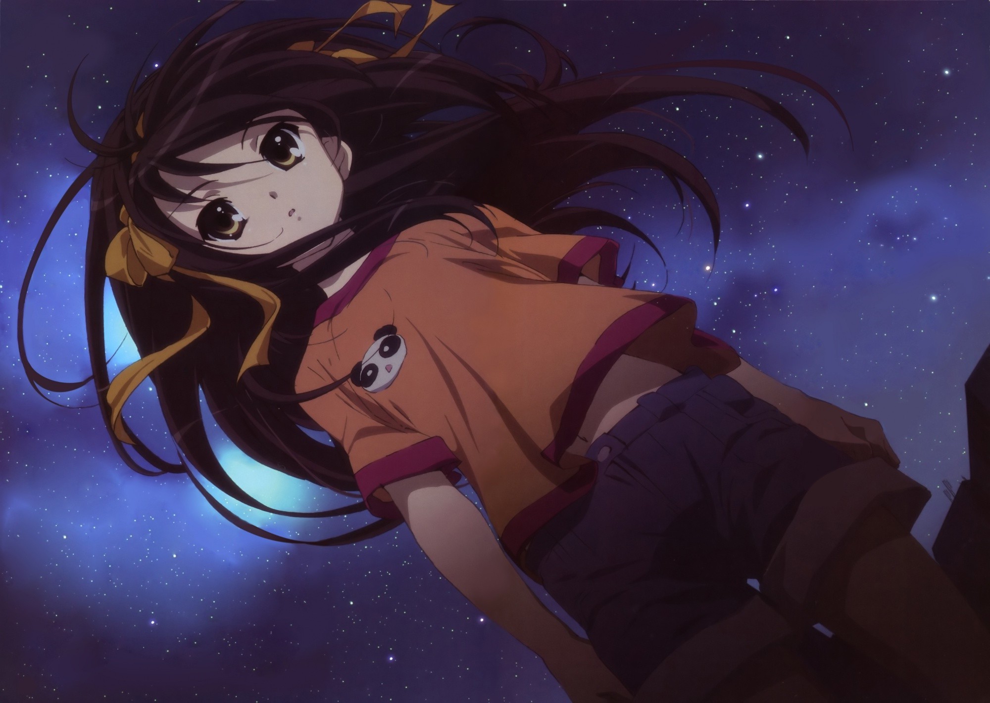 Haruhi Suzumiya from The Melancholy of Haruhi Suzumiya HD Wallpaper