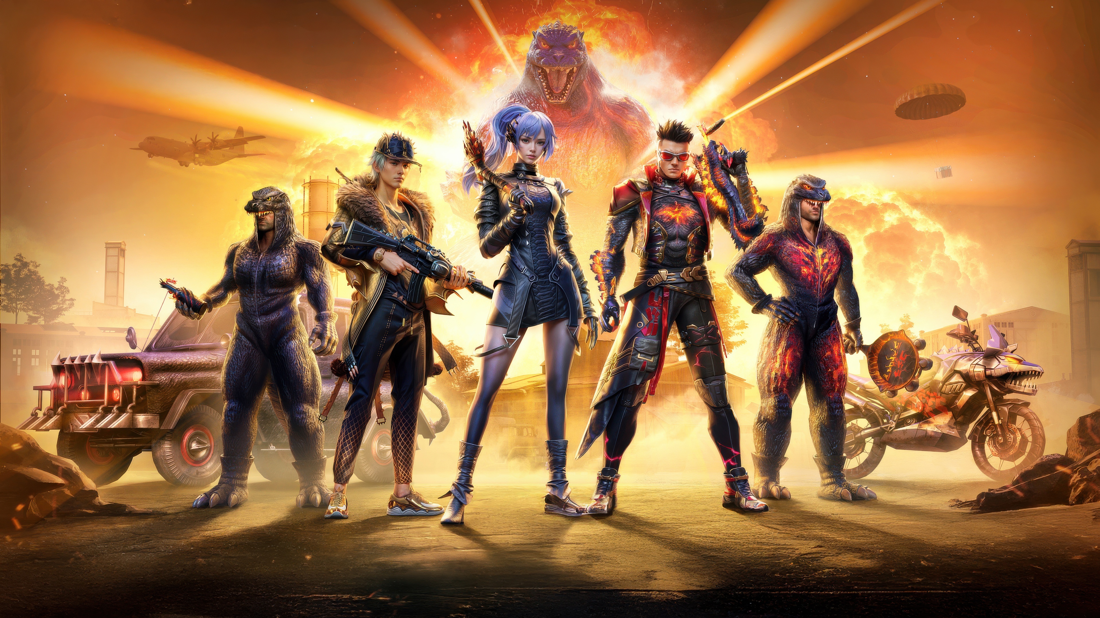 Pubg Mobile Godzilla Awaken The Mighty Characters HD Wallpaper