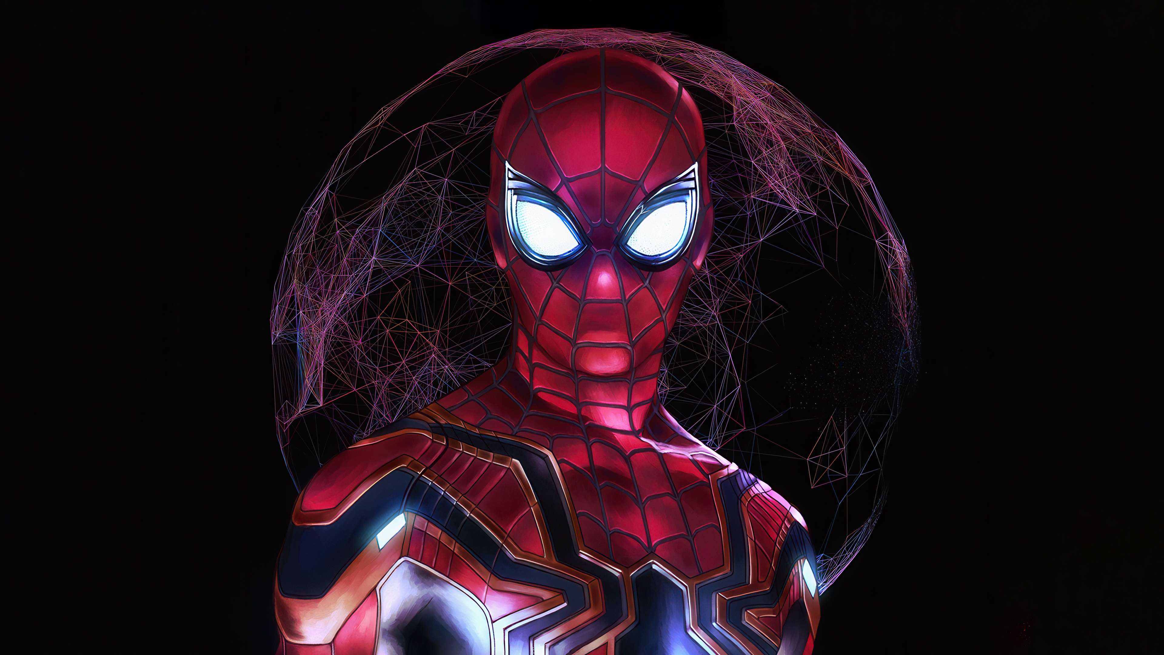 Spider-Man in his Iron Spider suit HD Wallpaper