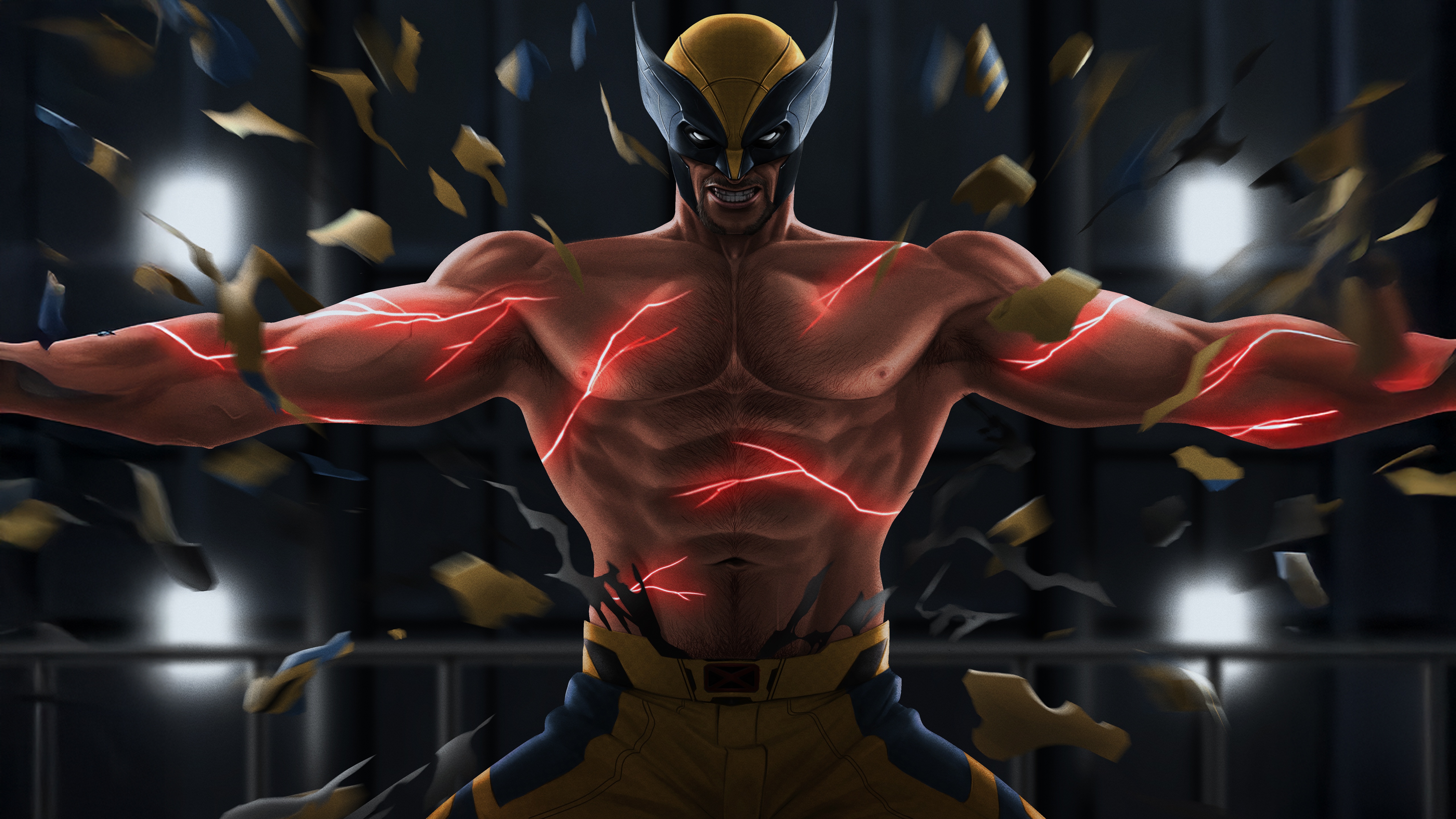 Wolverine's Raging Power Unleashed HD Wallpaper