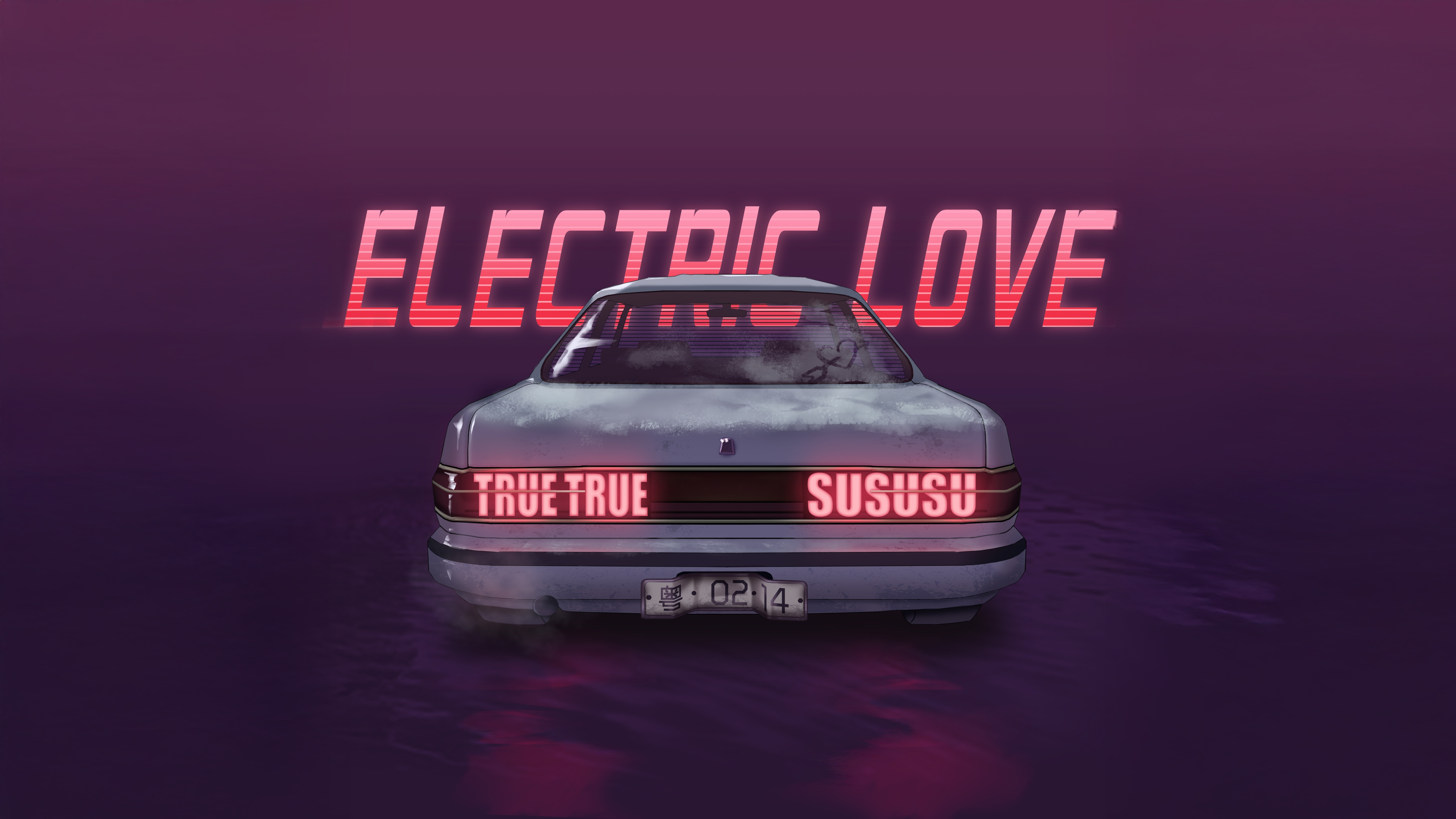 Electric Love Car HD Wallpaper