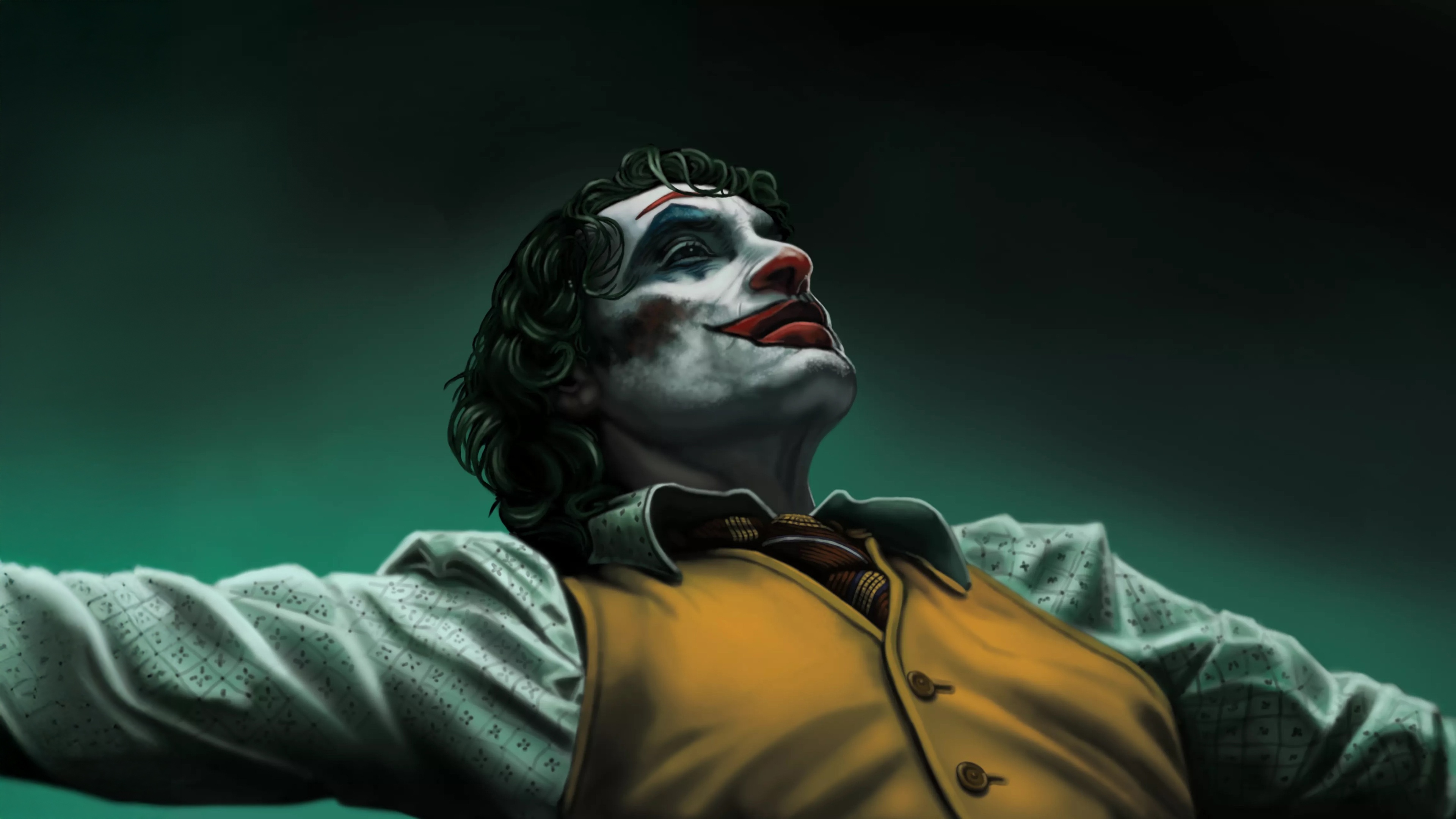 Joker with arms outstretched HD Wallpaper