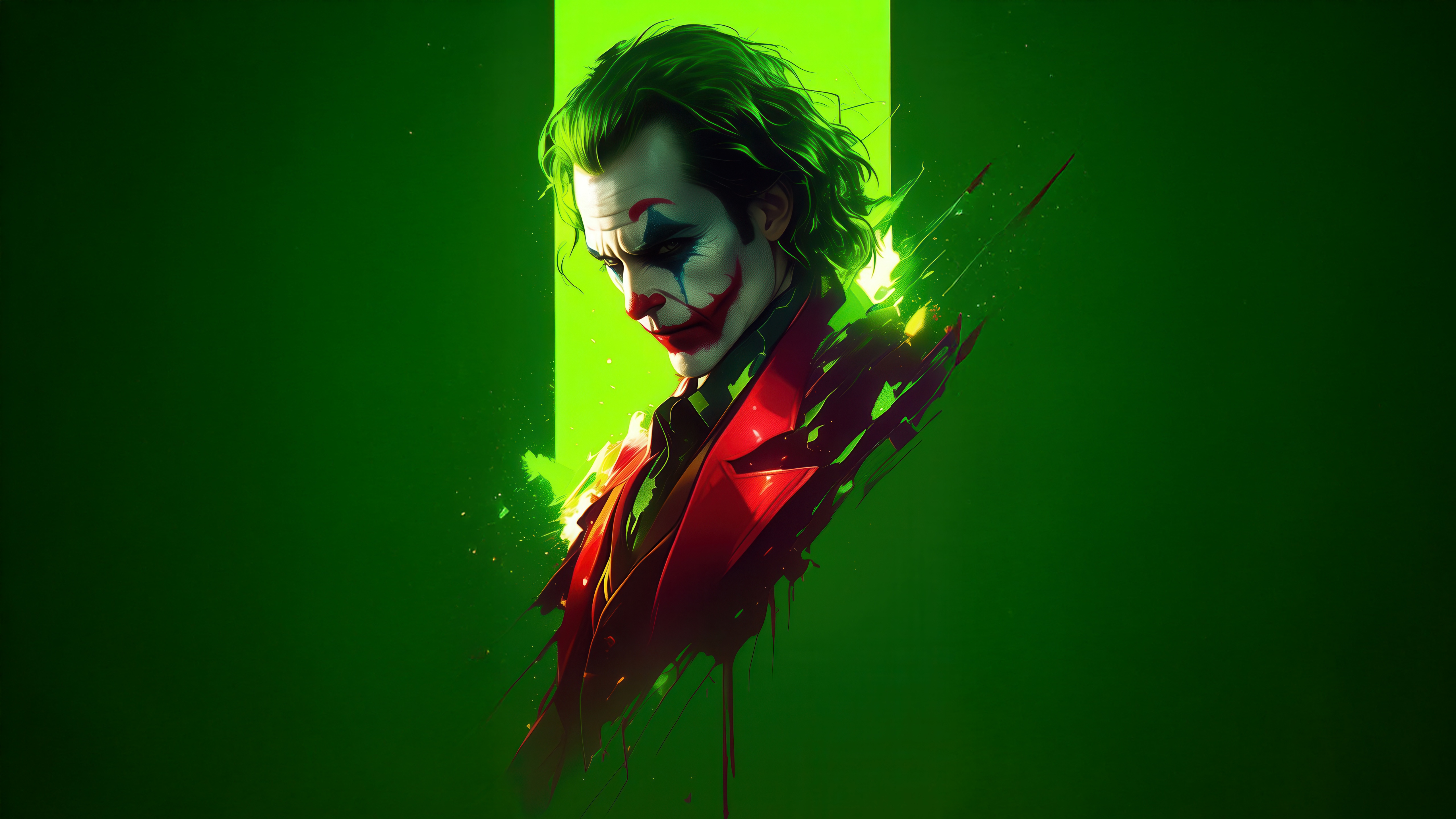 Renegade Joker in Abstract Art Style HD Wallpaper