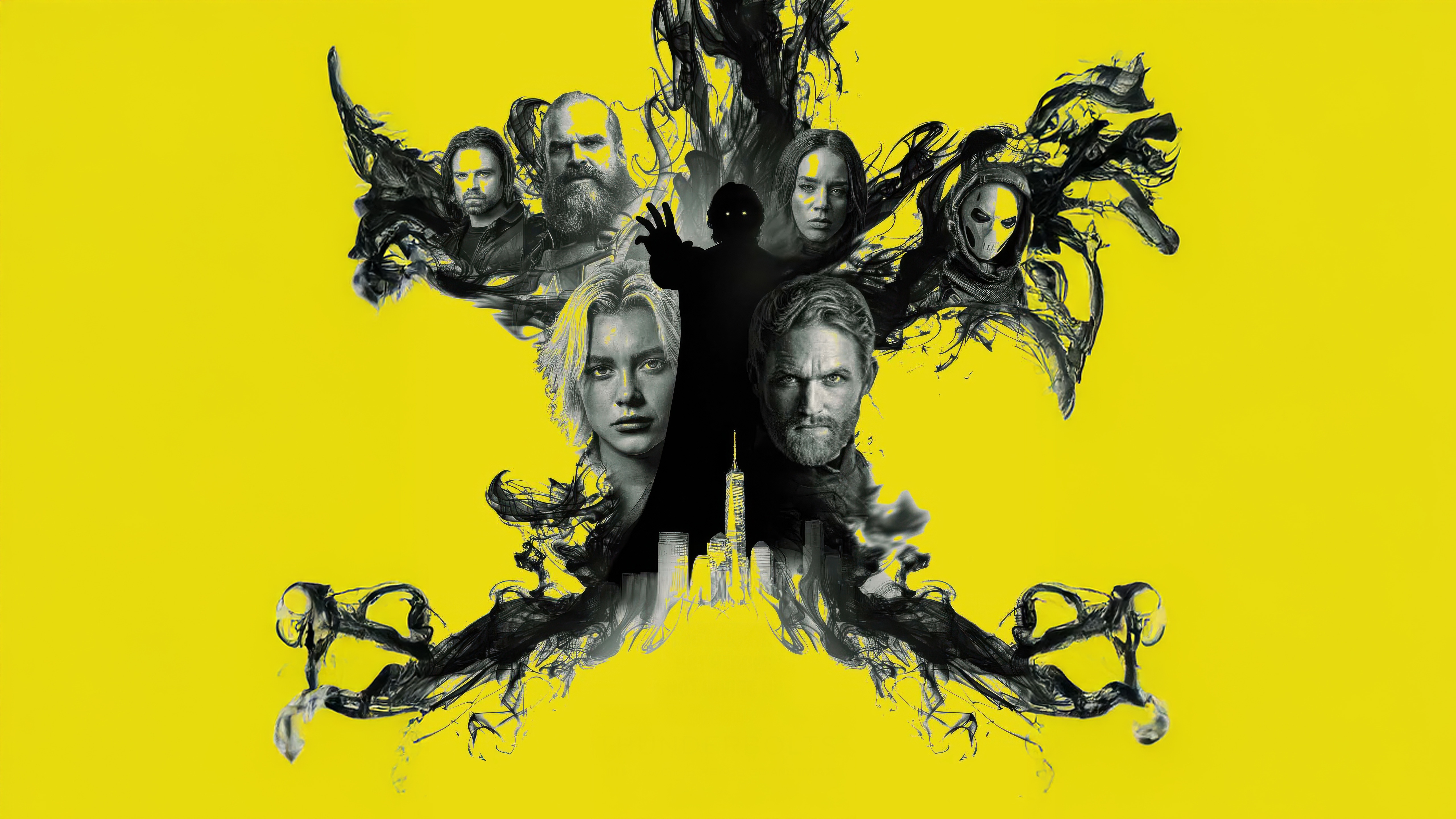 Thunderbolts Rises Poster with Characters HD Wallpaper