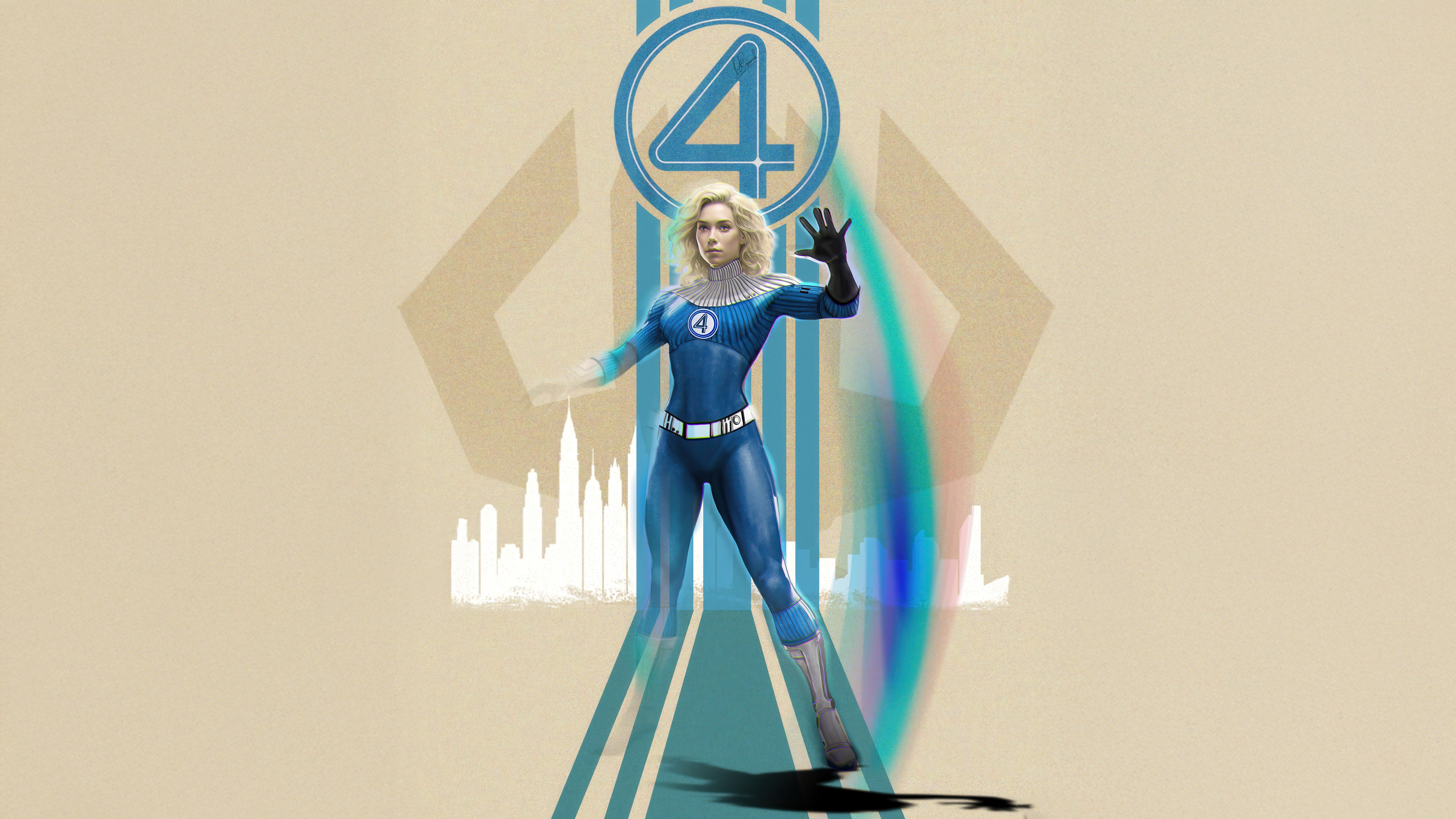 Invisible Woman from The Fantastic Four HD Wallpaper