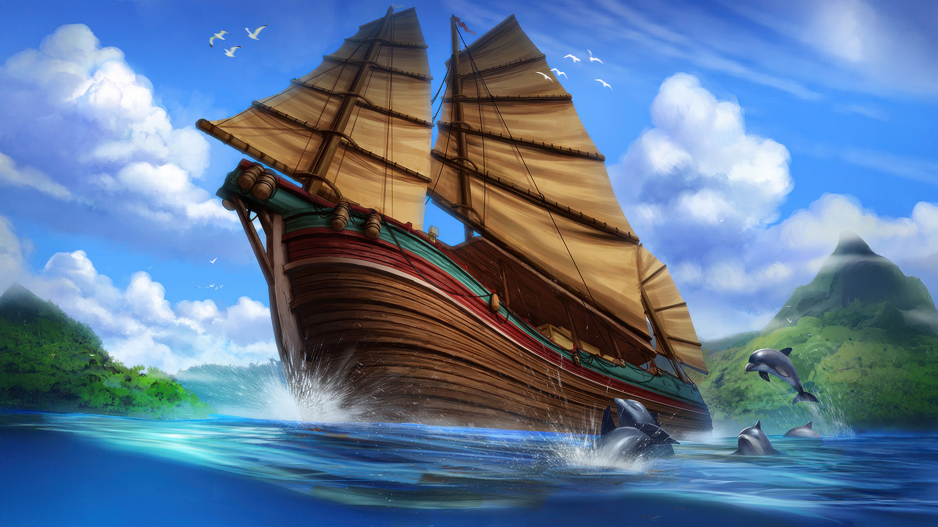 The Sailing Odyssey HD Wallpaper