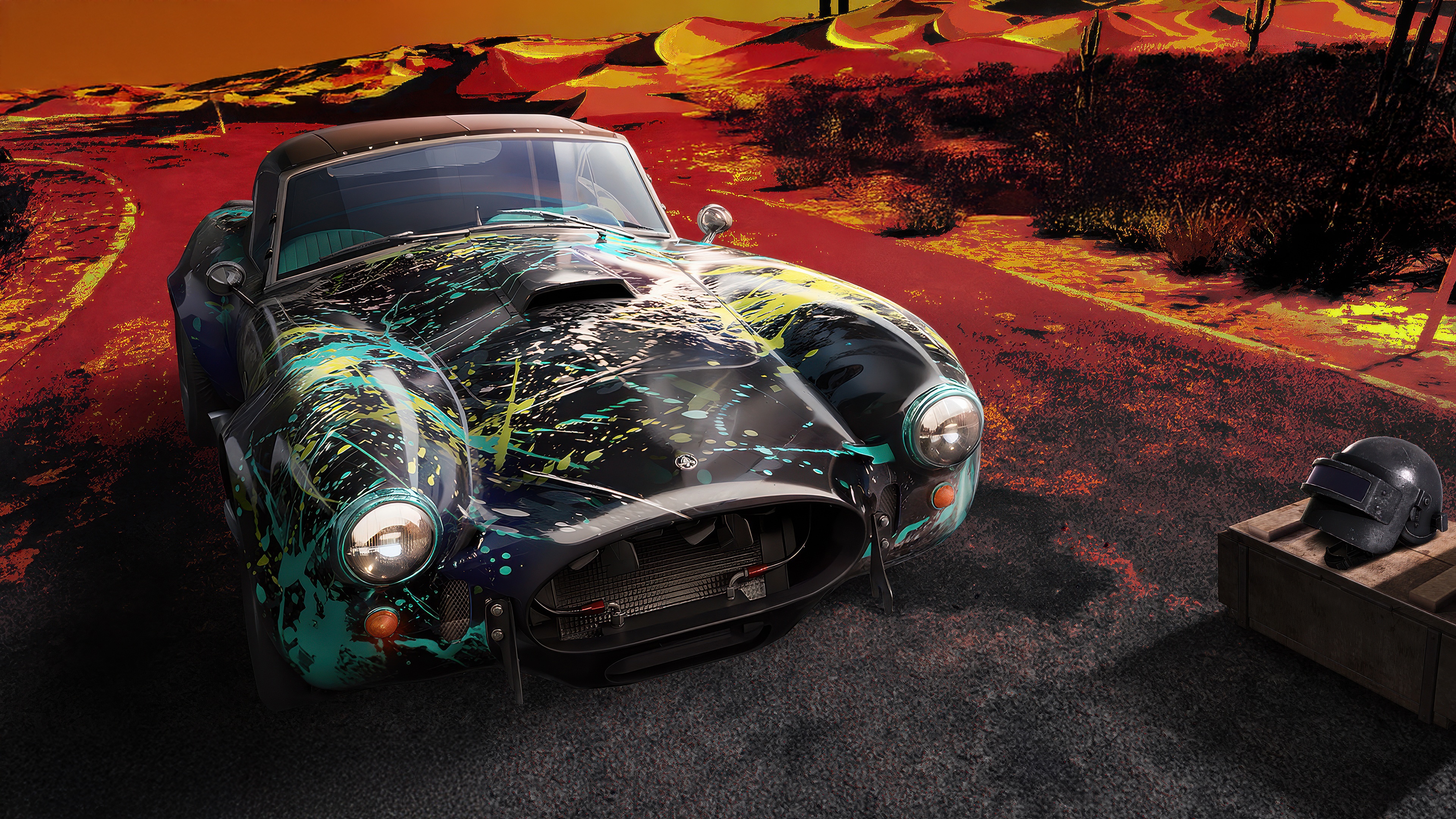 Pubg Shelby 427 Cobra Inkstorm Car HD Wallpaper