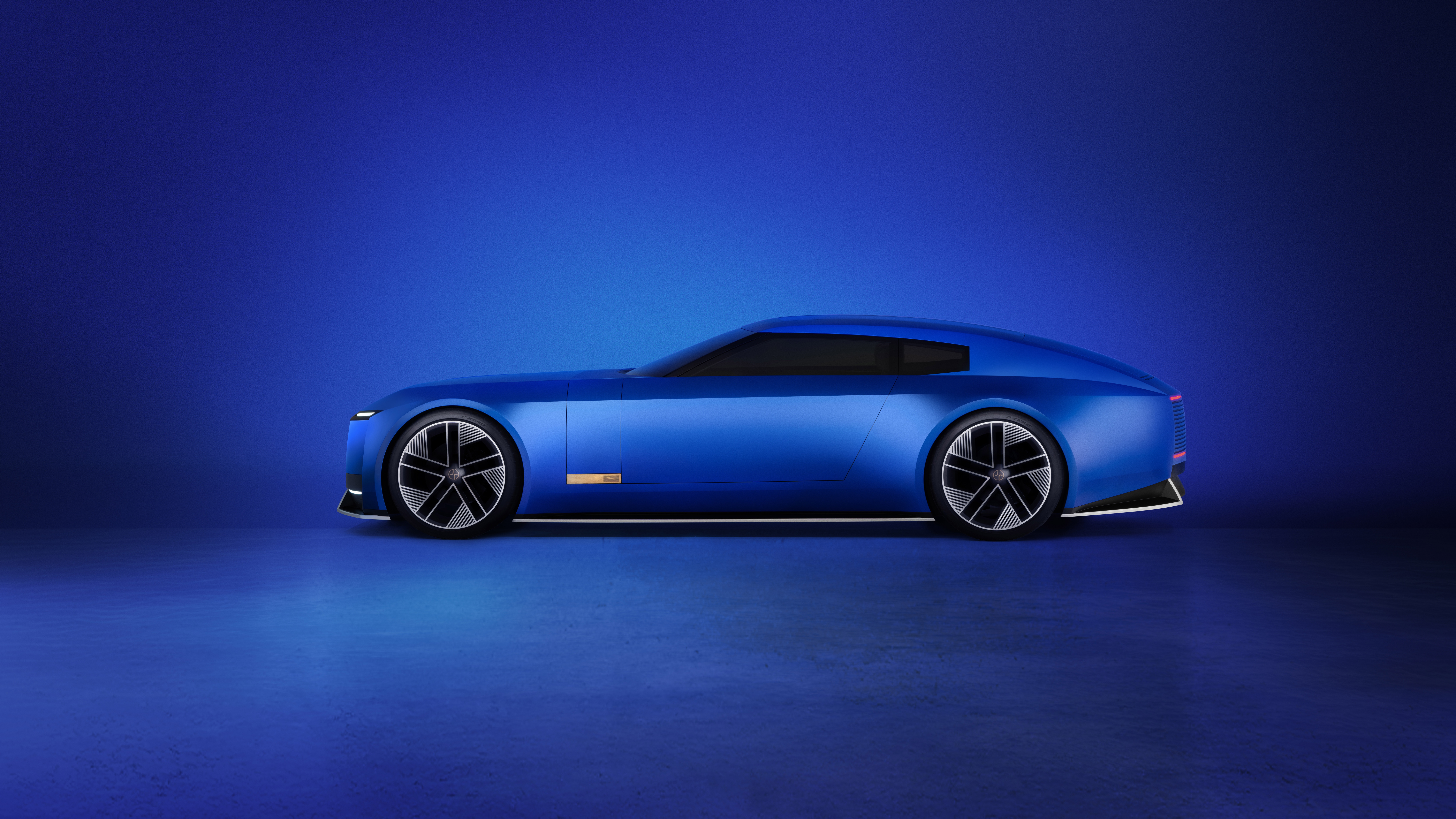 Blue Jaguar Type 00 Concept Car HD Wallpaper