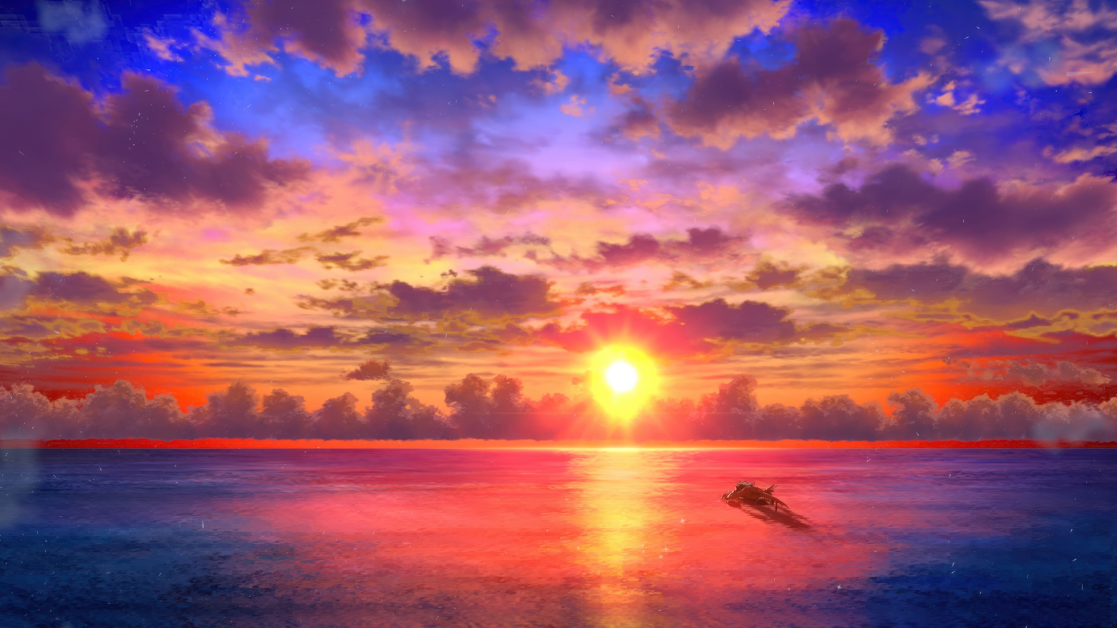 Metaphor Refantazio Game Sunset Over Ocean HD Wallpaper