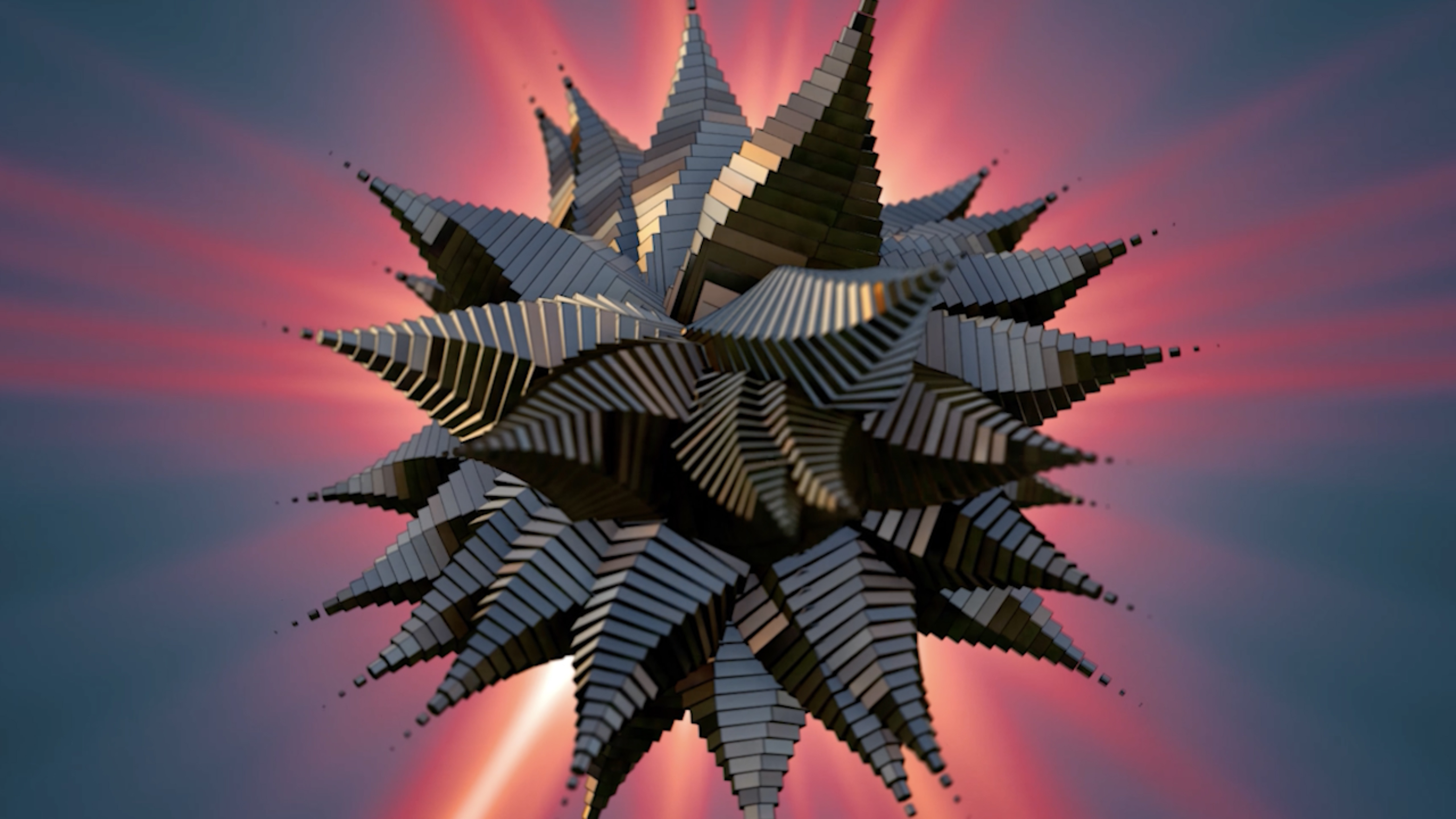 Abstract Starburst with Radial Light Effect HD Wallpaper