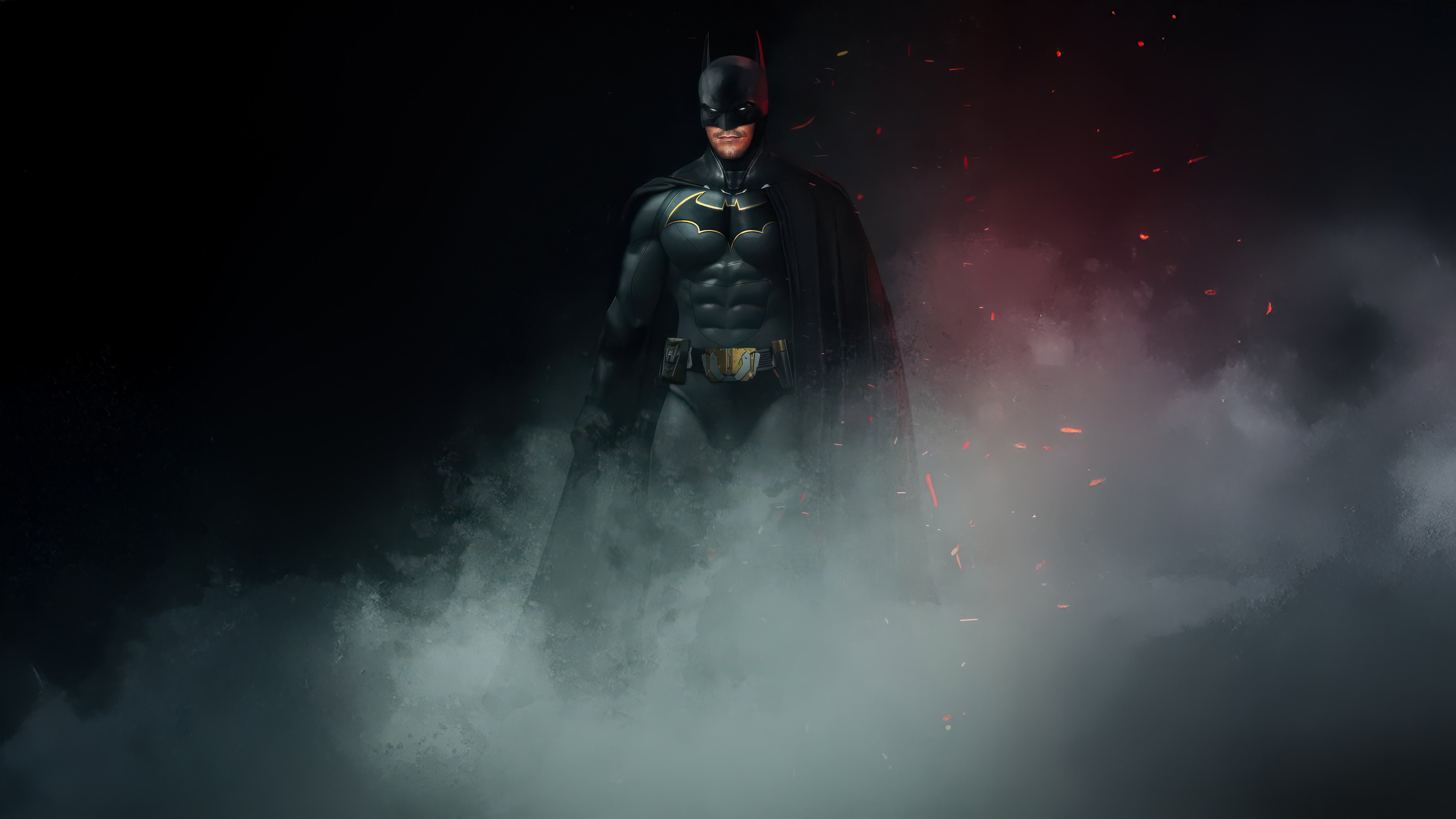 Alan Ritchson as Batman in Smoke HD Wallpaper