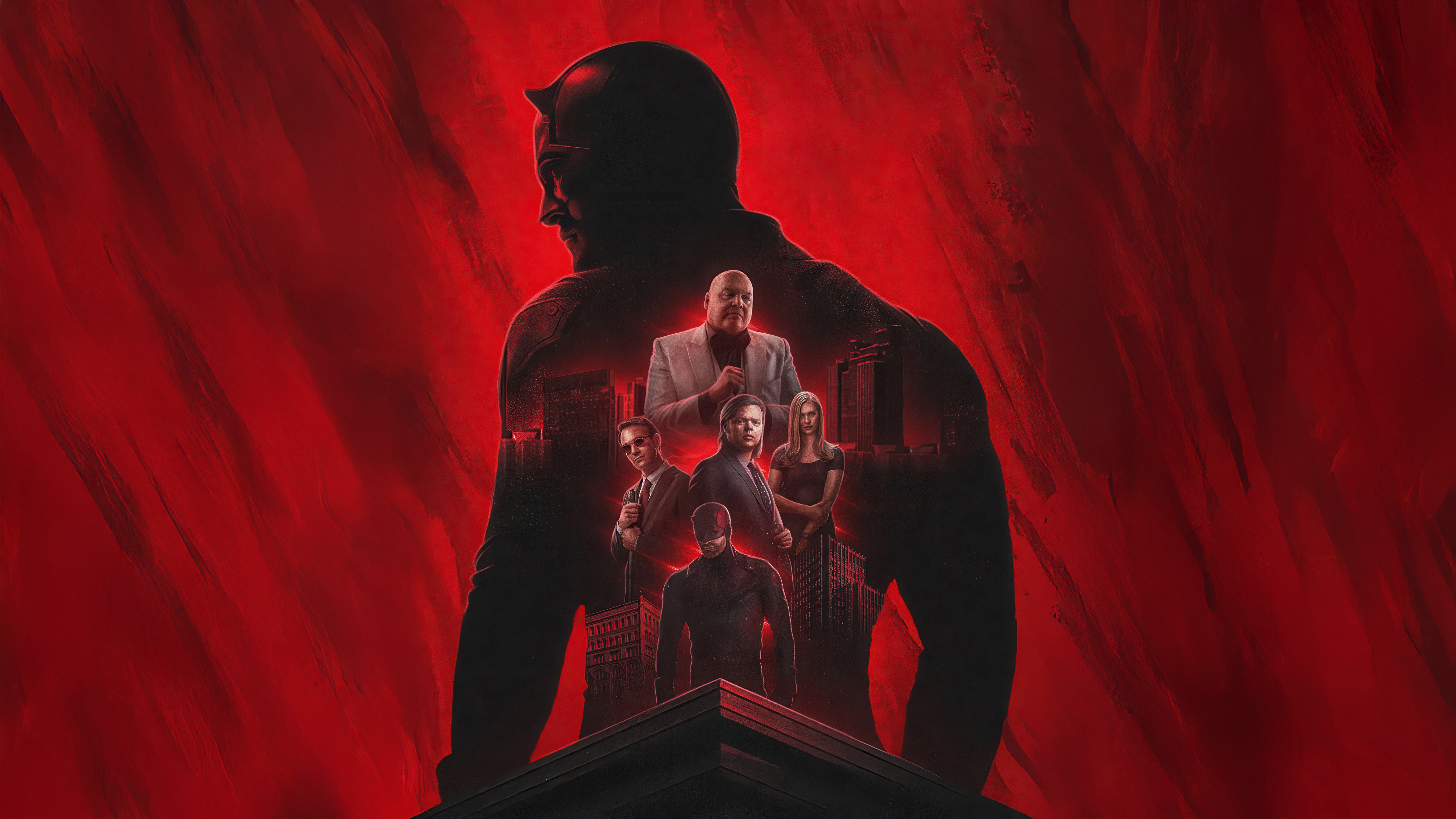 Daredevil and Kingpin in the City HD Wallpaper