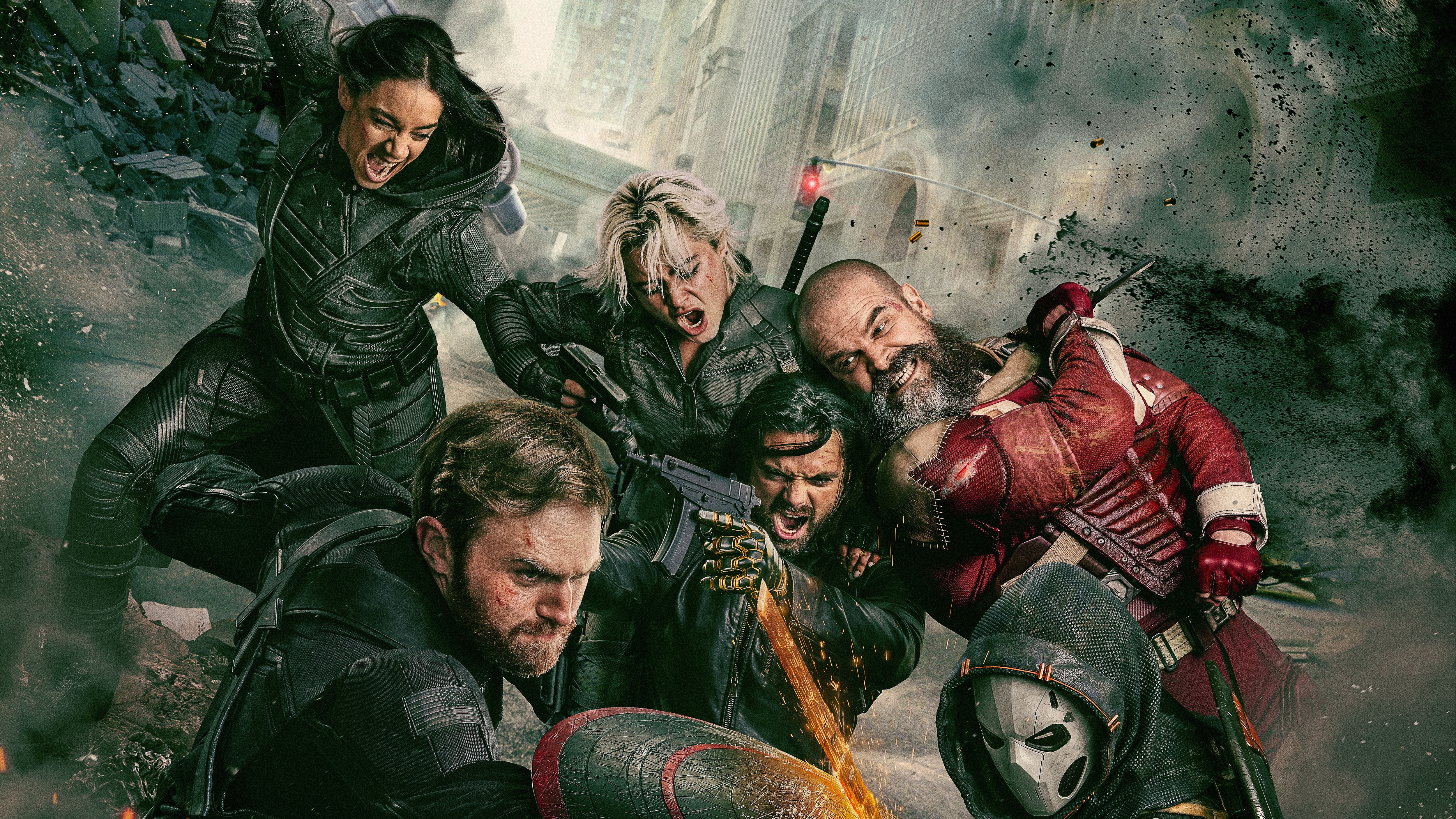 Thunderbolts Movie Characters in Action HD Wallpaper