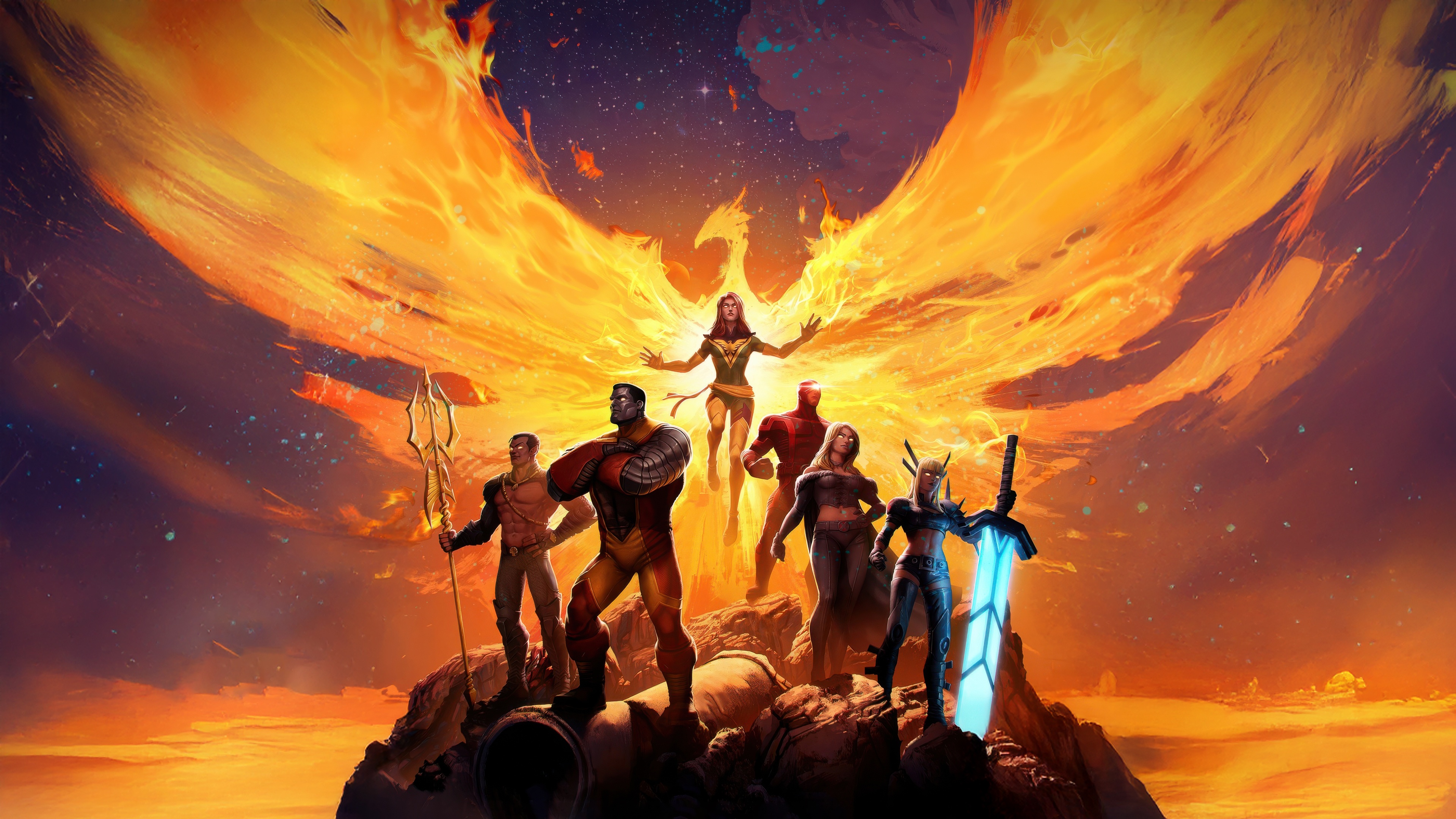 X-Men Team in Marvel Contest of Champions HD Wallpaper