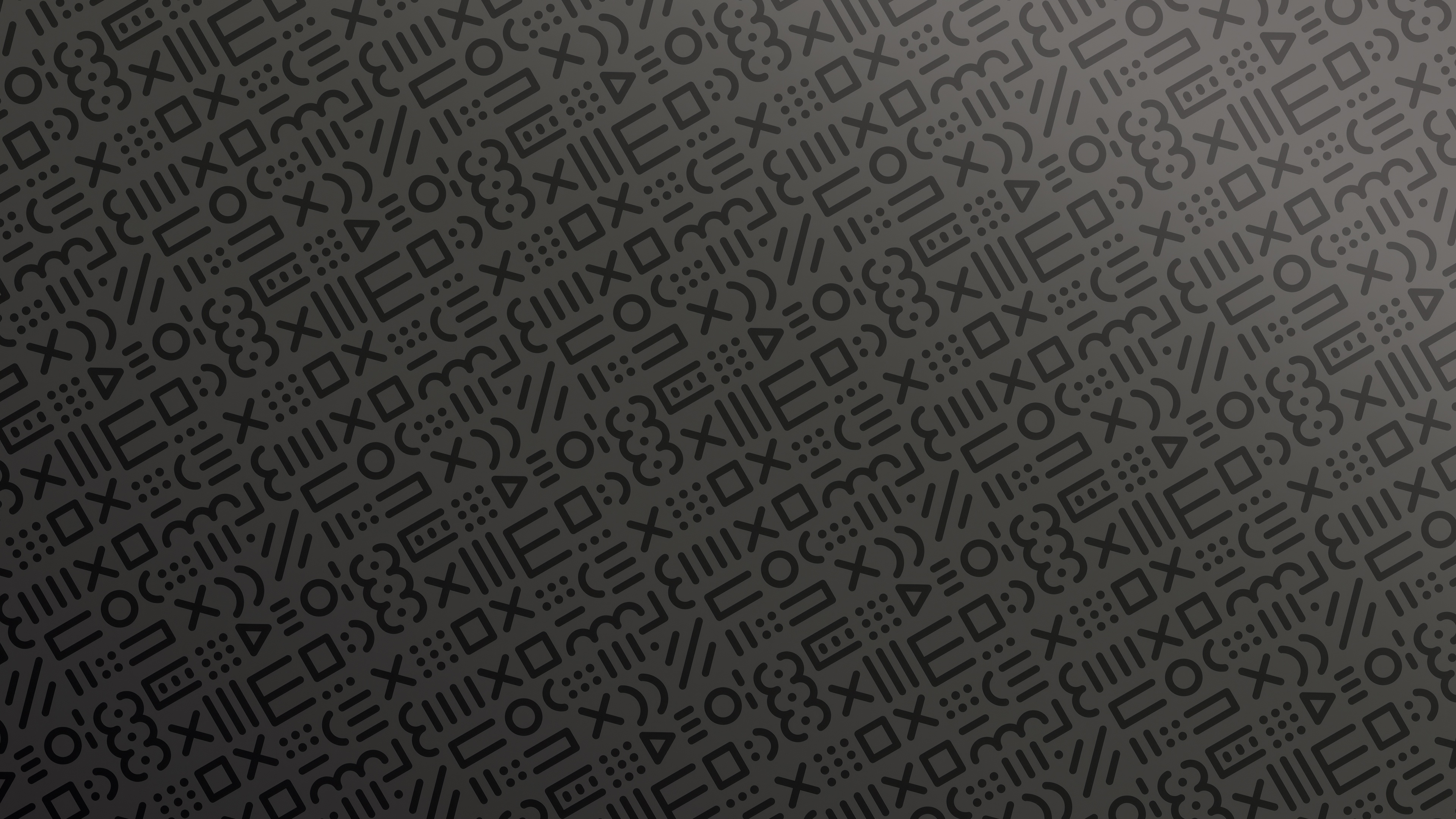 Dark Abstract Doodle Pattern HD Wallpaper