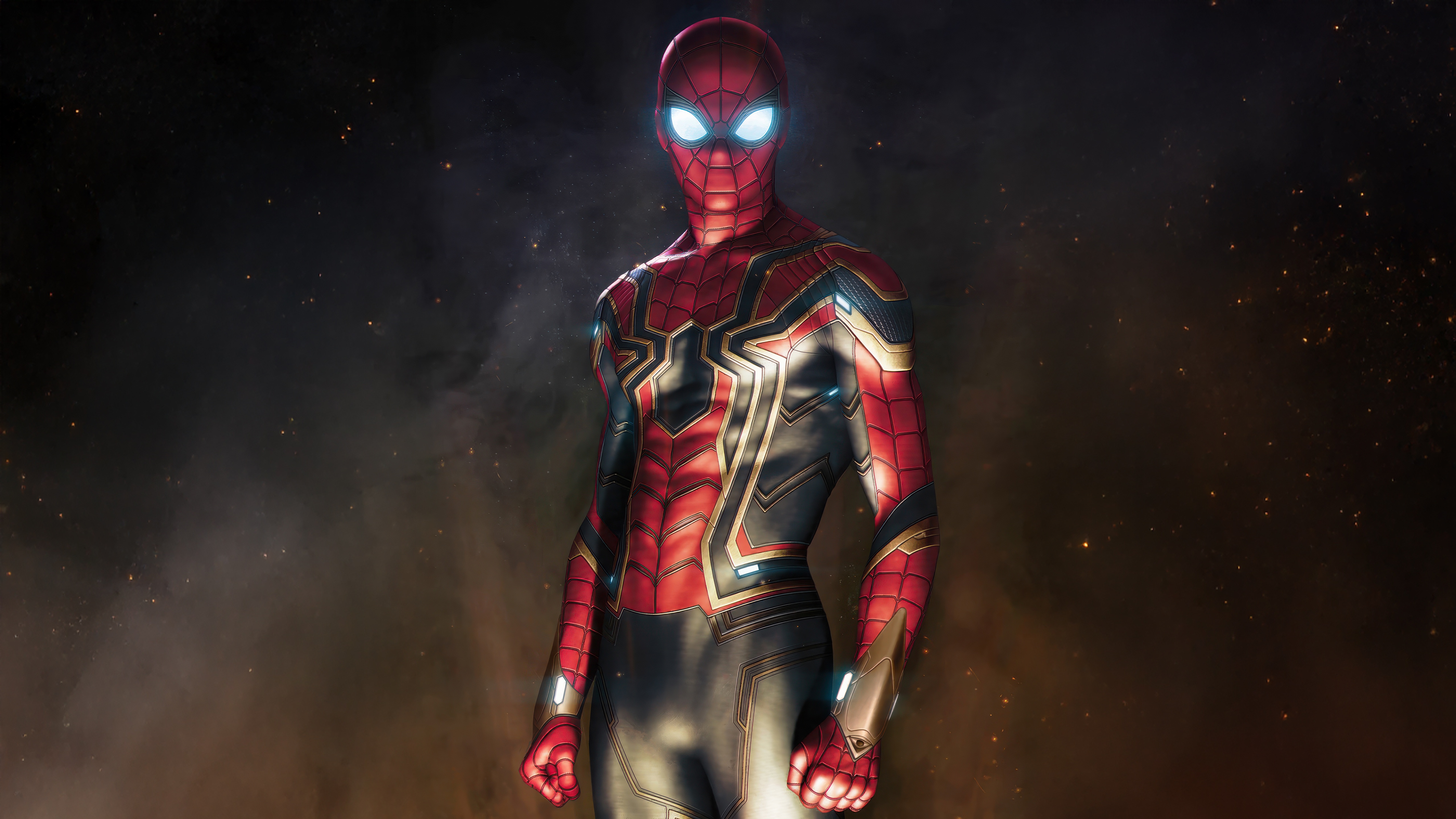 Spider-Man in the Iron Spider Suit HD Wallpaper