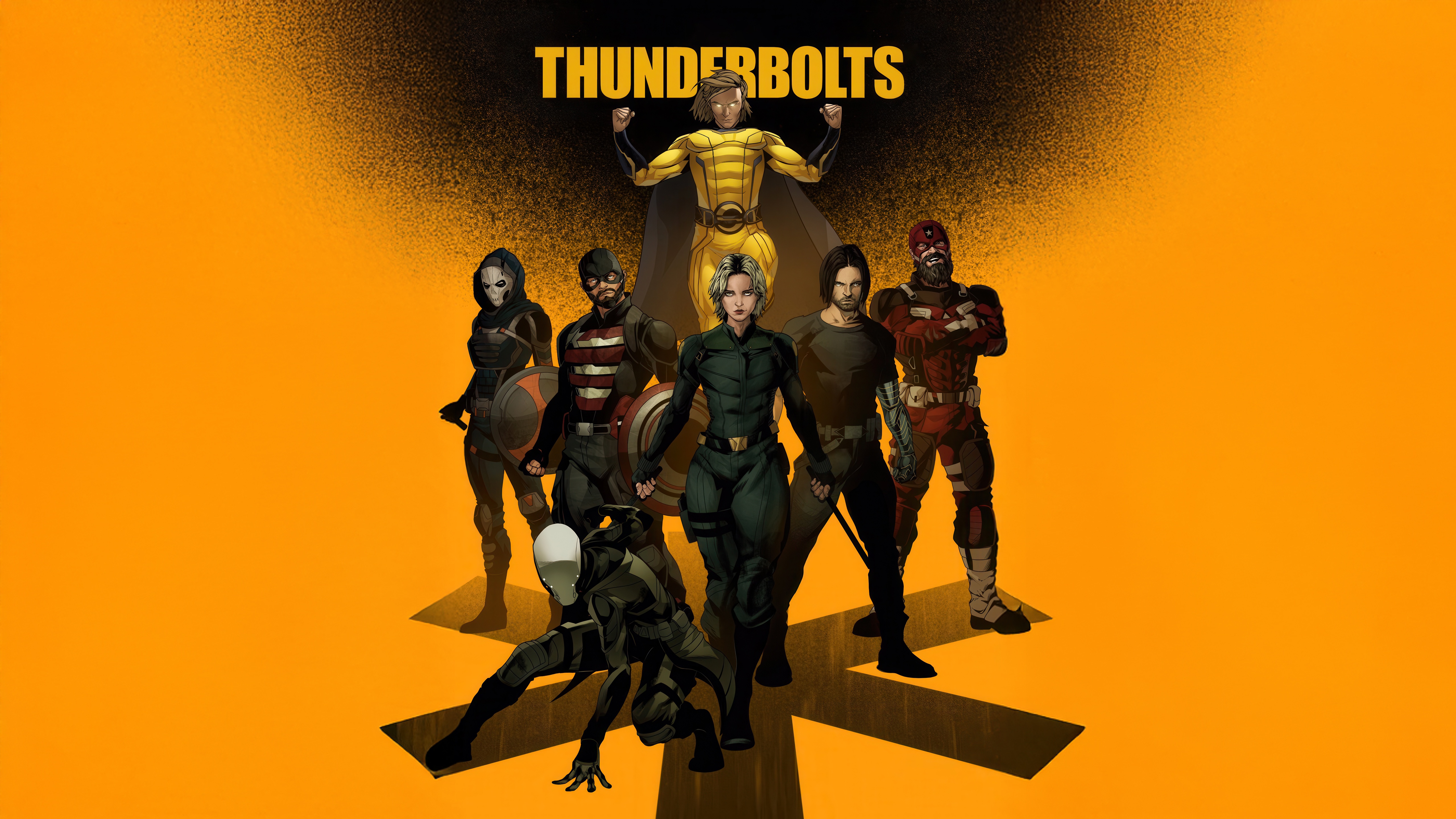 Thunderbolts Team Poses HD Wallpaper