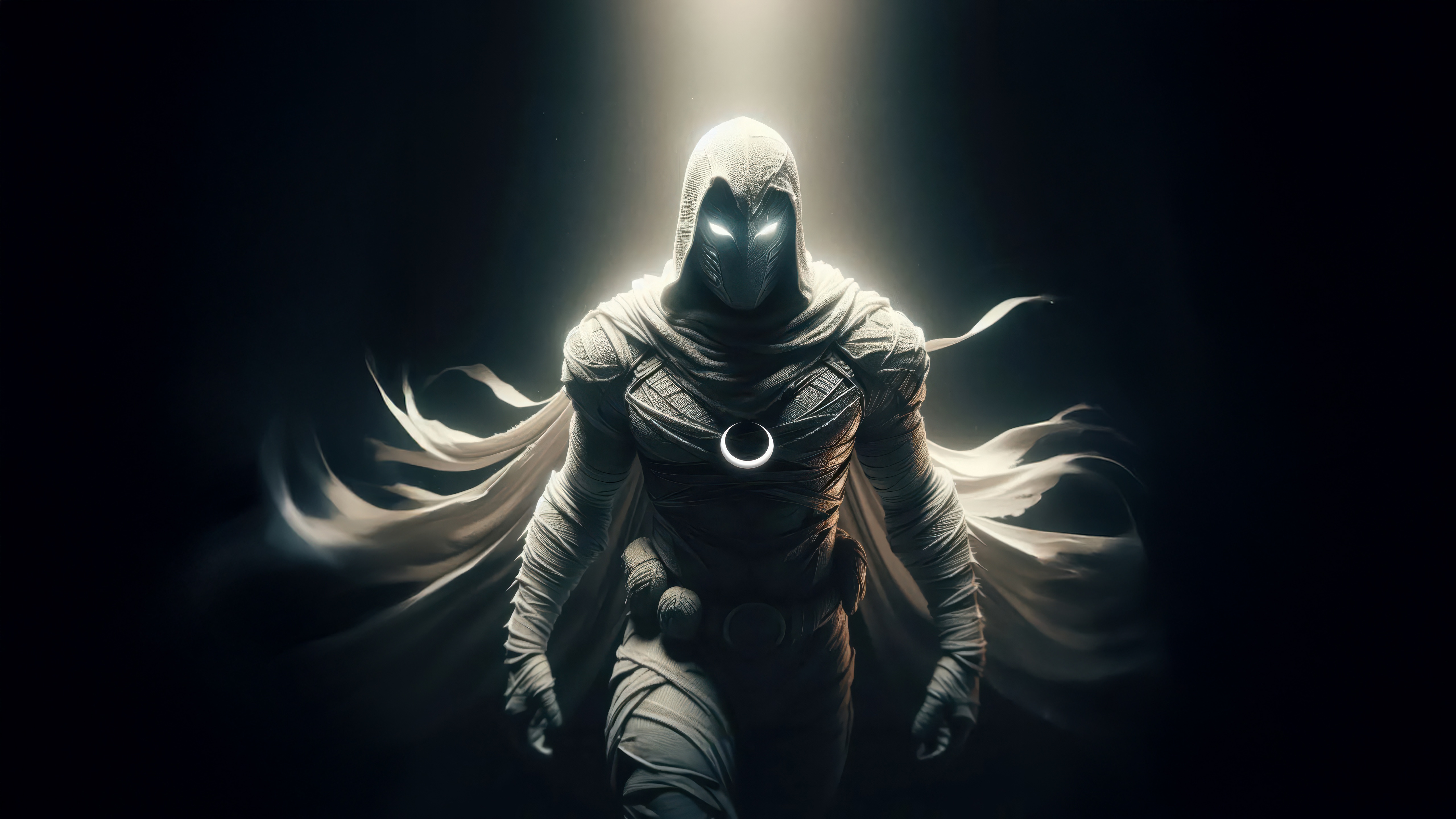 Moon Knight in Shadow HD Wallpaper