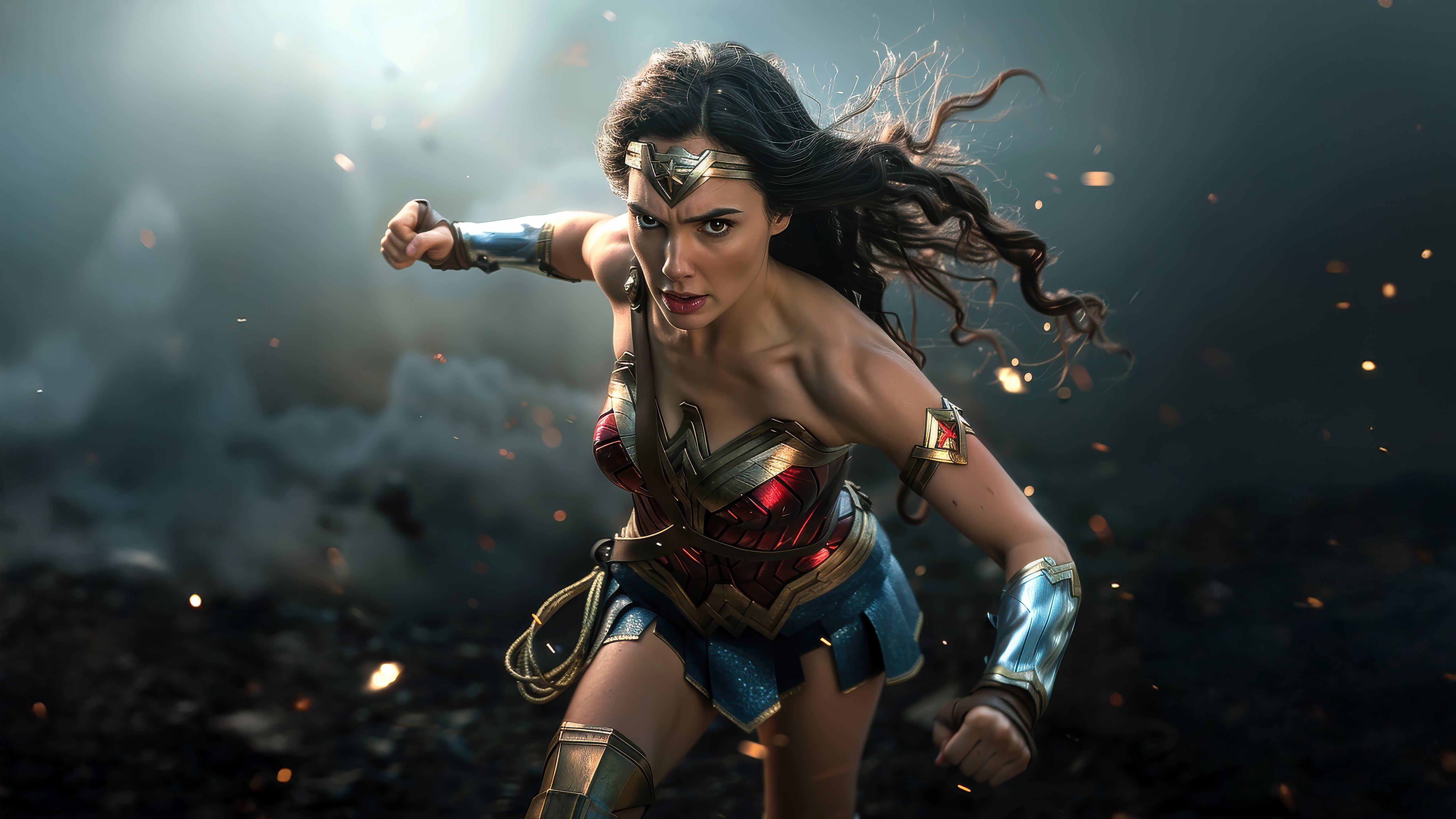 Wonder Woman in battle HD Wallpaper