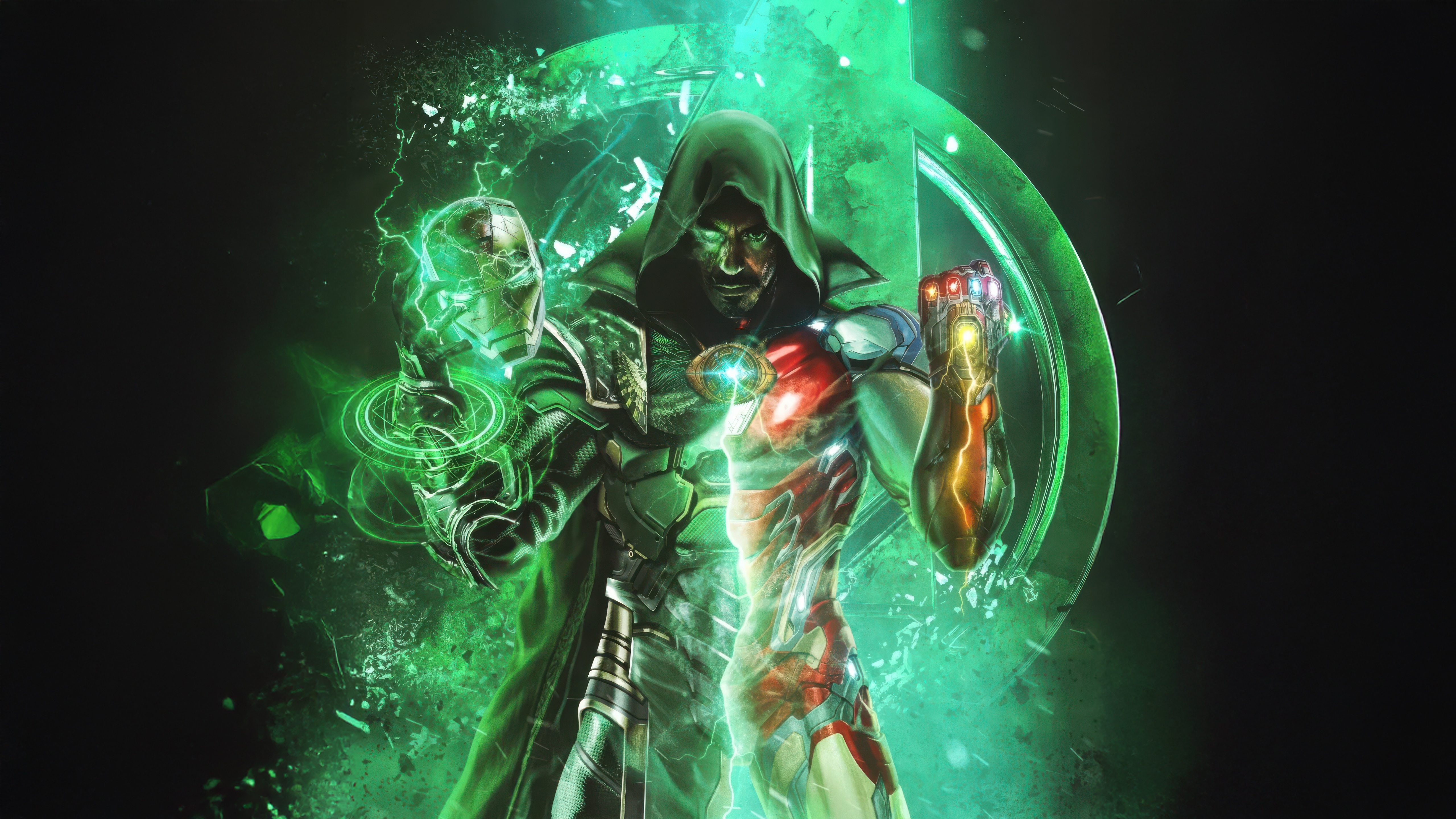 Iron Man Vs Doctor Doom Titans Clash HD Wallpaper