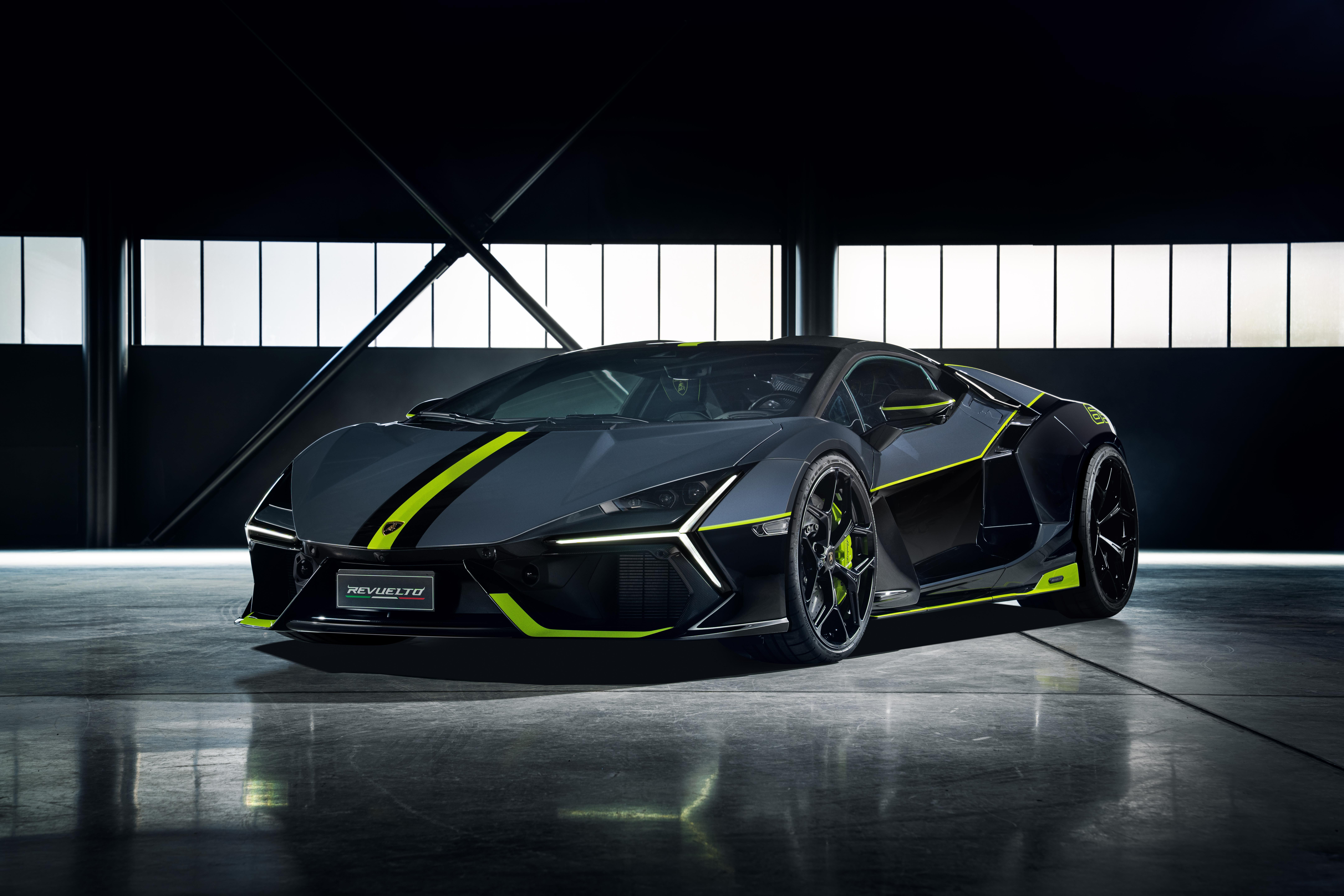 Lamborghini Revuelto with Neon Green Accents HD Wallpaper