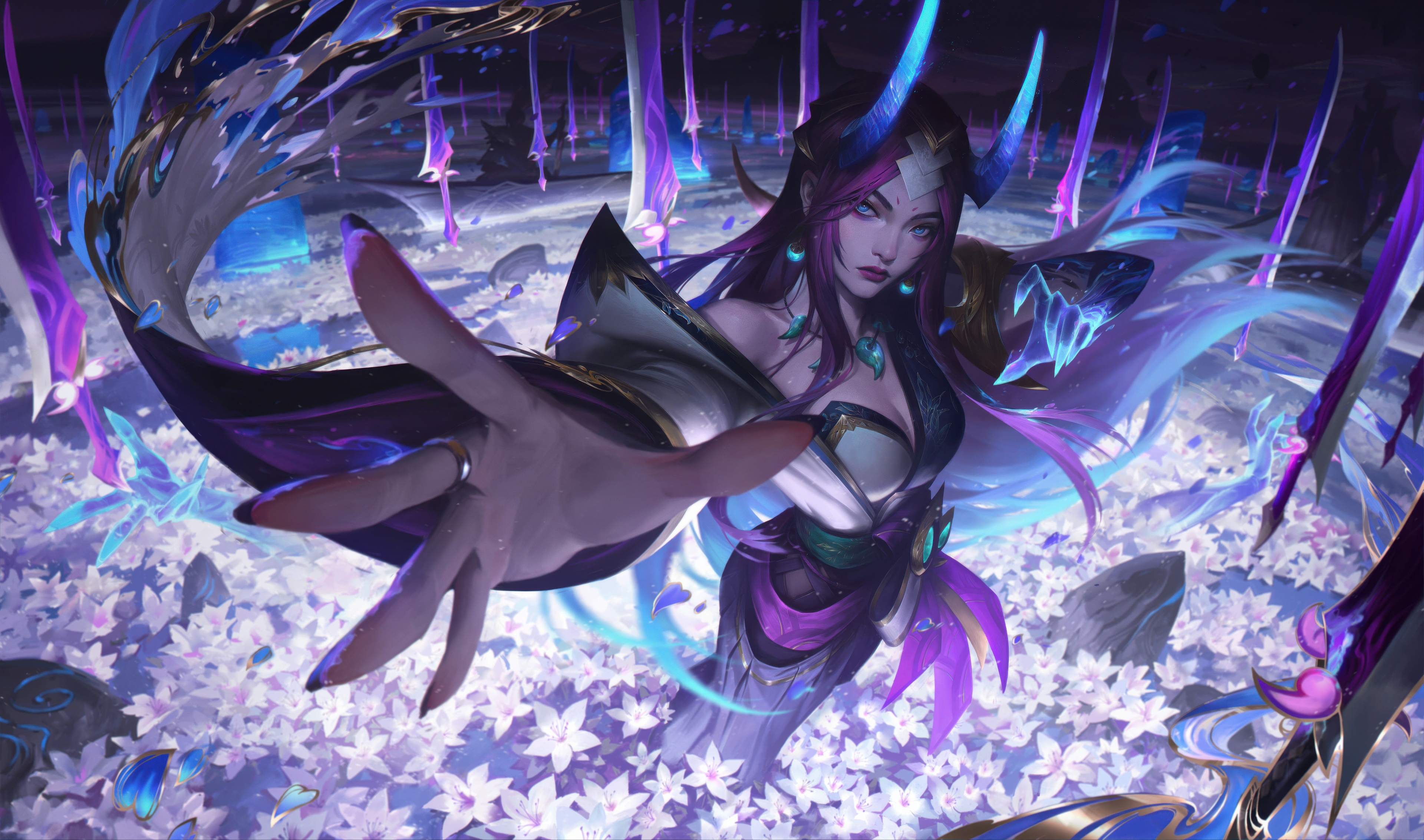Spirit Blossom Irelia Splash Art HD Wallpaper