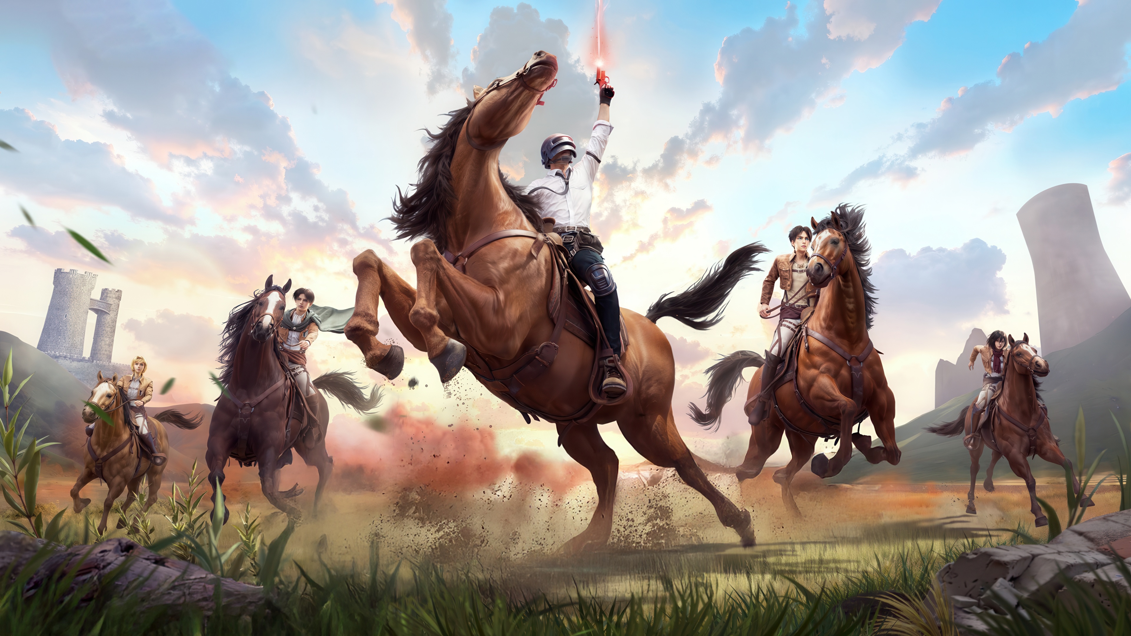 PUBG Mobile X Attack on Titan Crossover Event HD Wallpaper