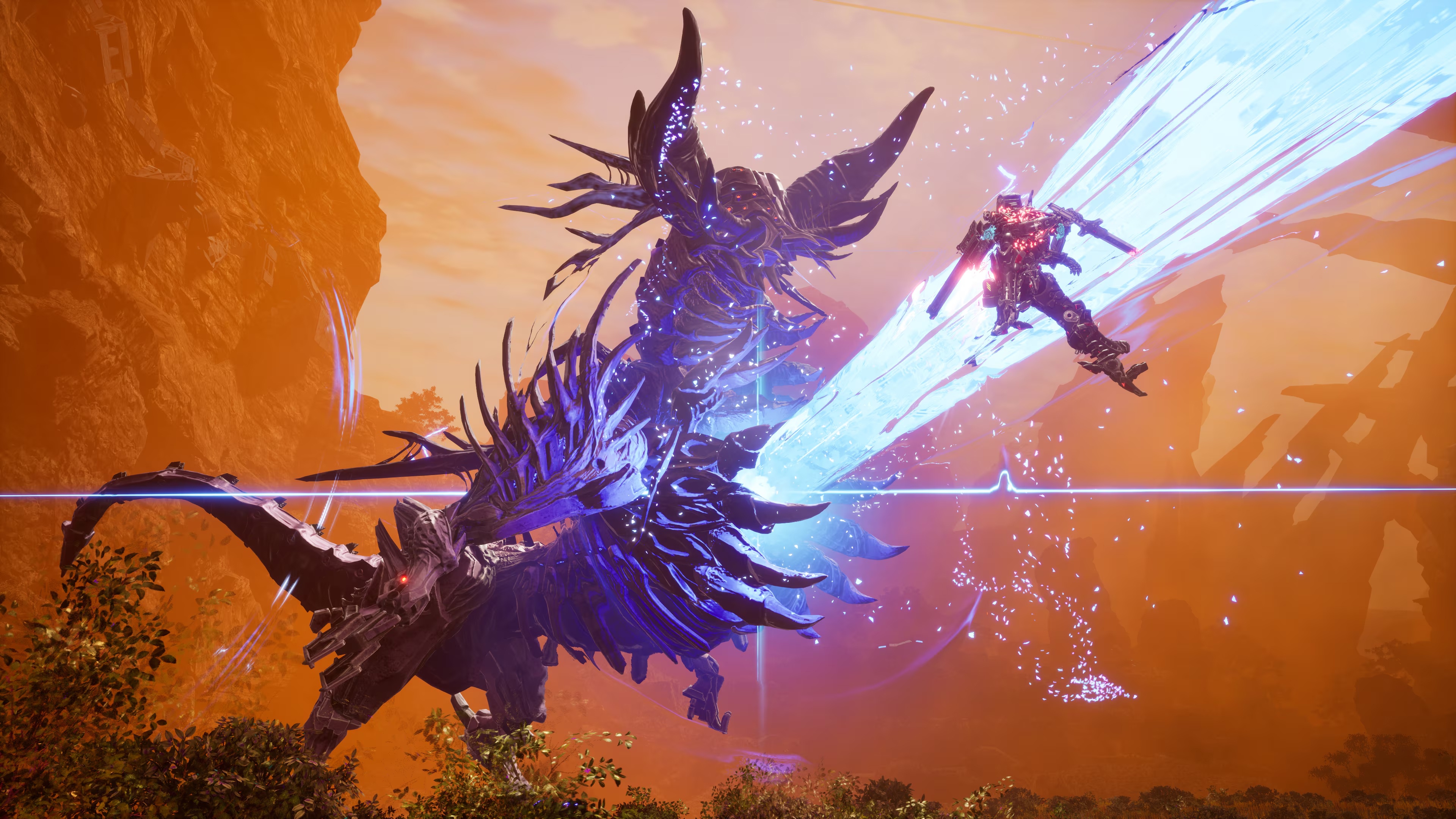 Daemon X Machina Titanic Scion battle HD Wallpaper