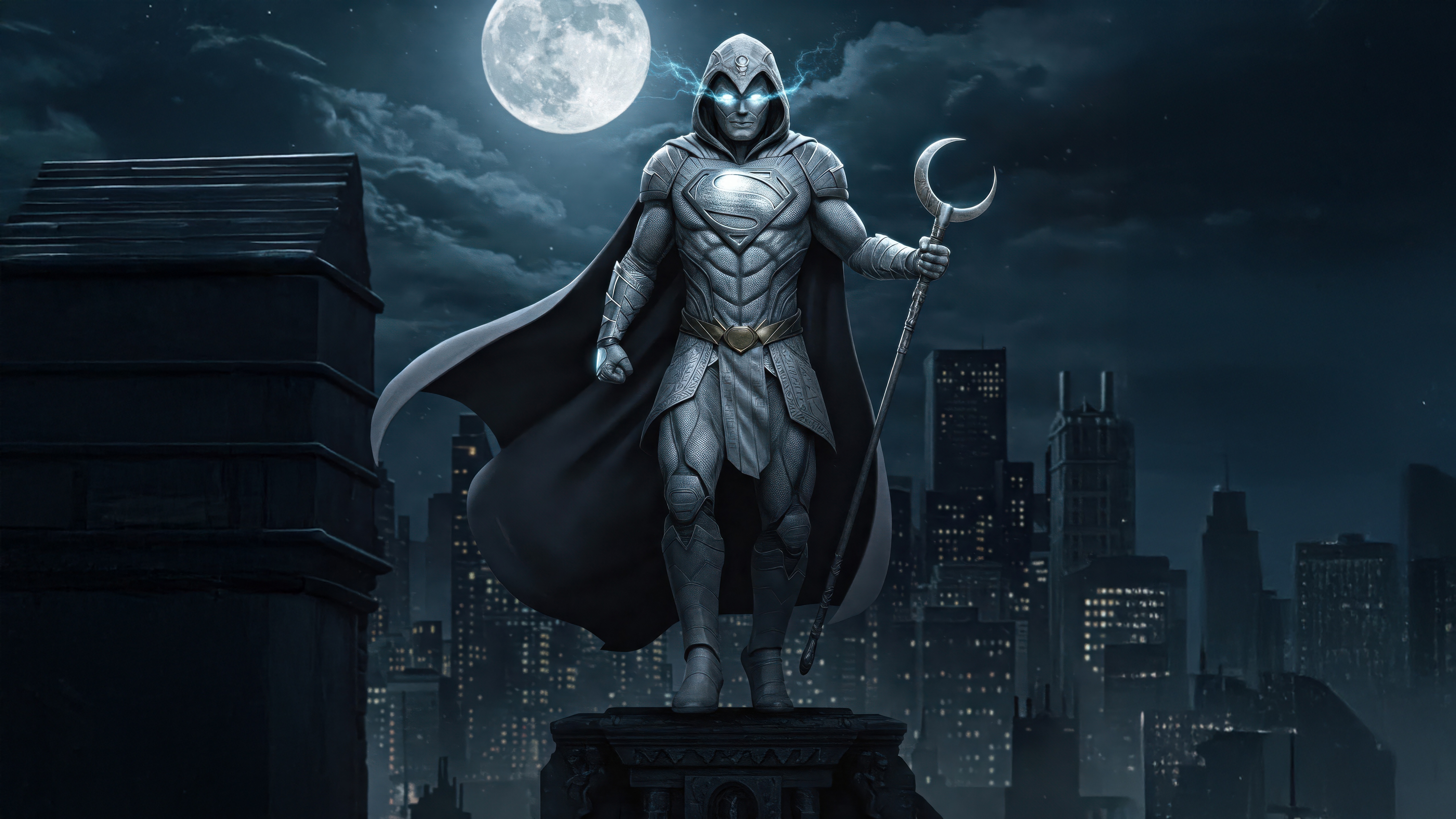 Moon Knight X Superman Mashup HD Wallpaper