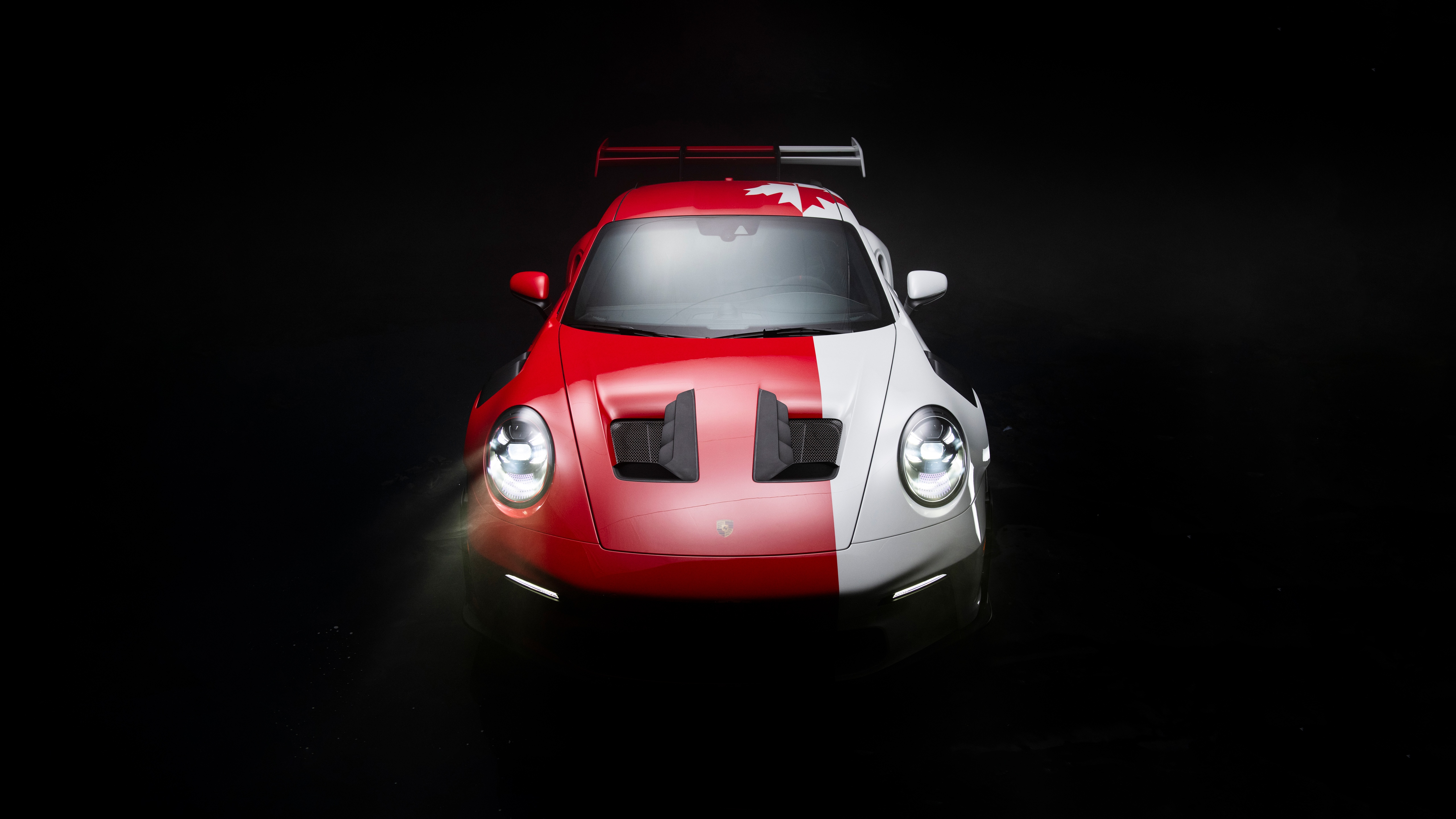 Porsche 911 GT3 with Canadian Flag Livery HD Wallpaper