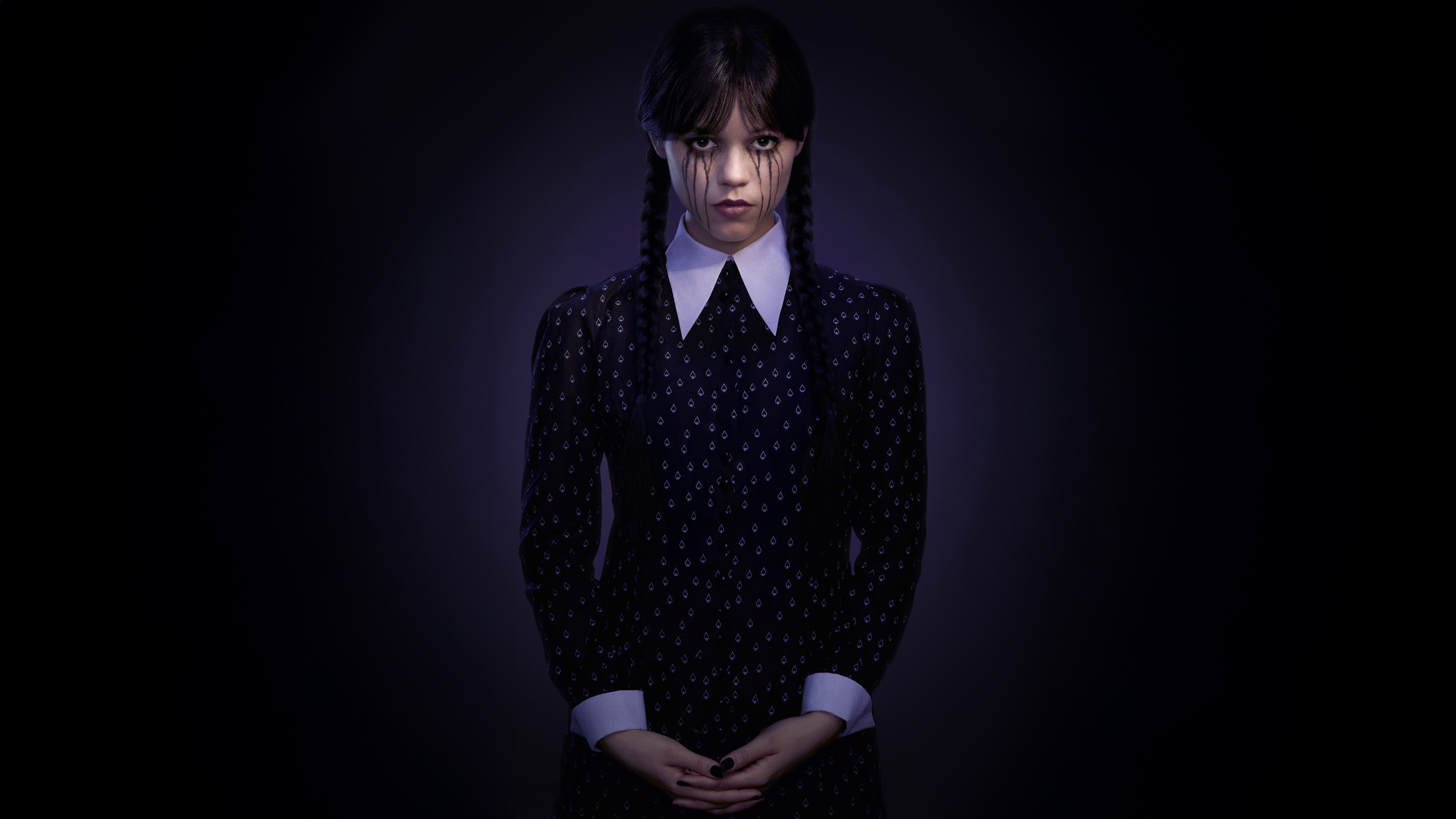 Jenna Ortega as Wednesday Addams HD Wallpaper