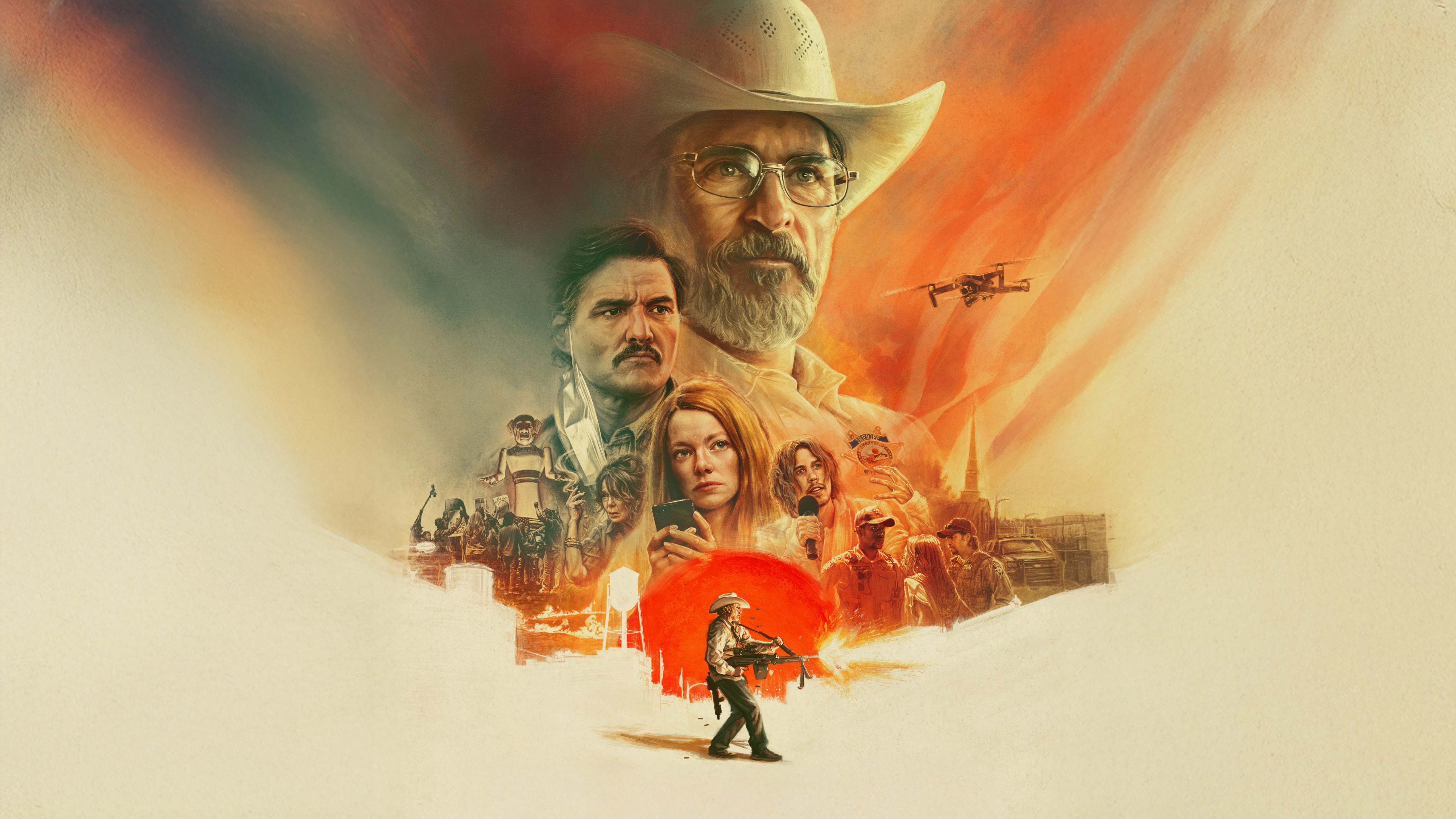 Eddington: A Man in a Hat Shoots a Gun HD Wallpaper