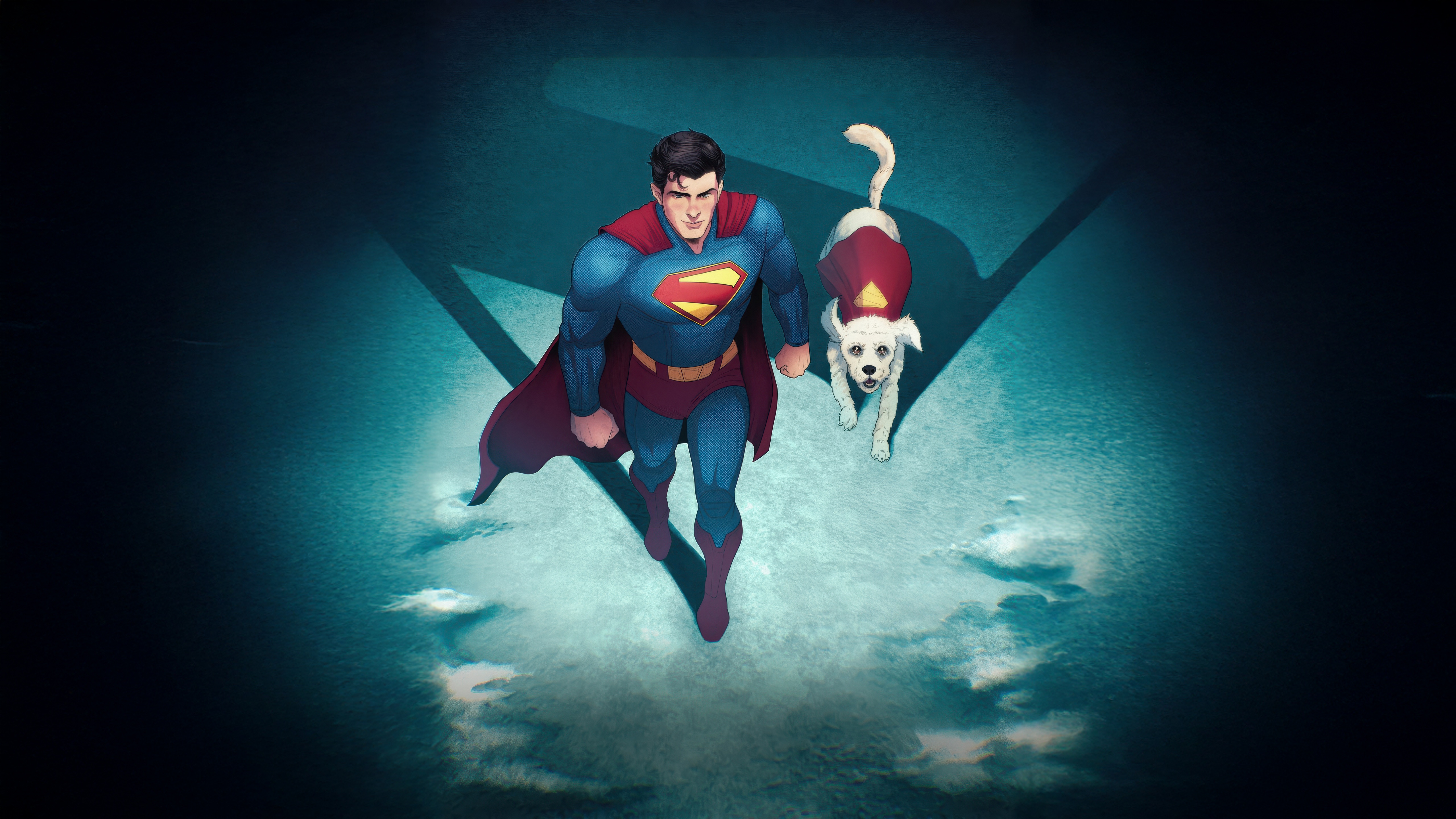 Superman and Krypto the Superdog HD Wallpaper
