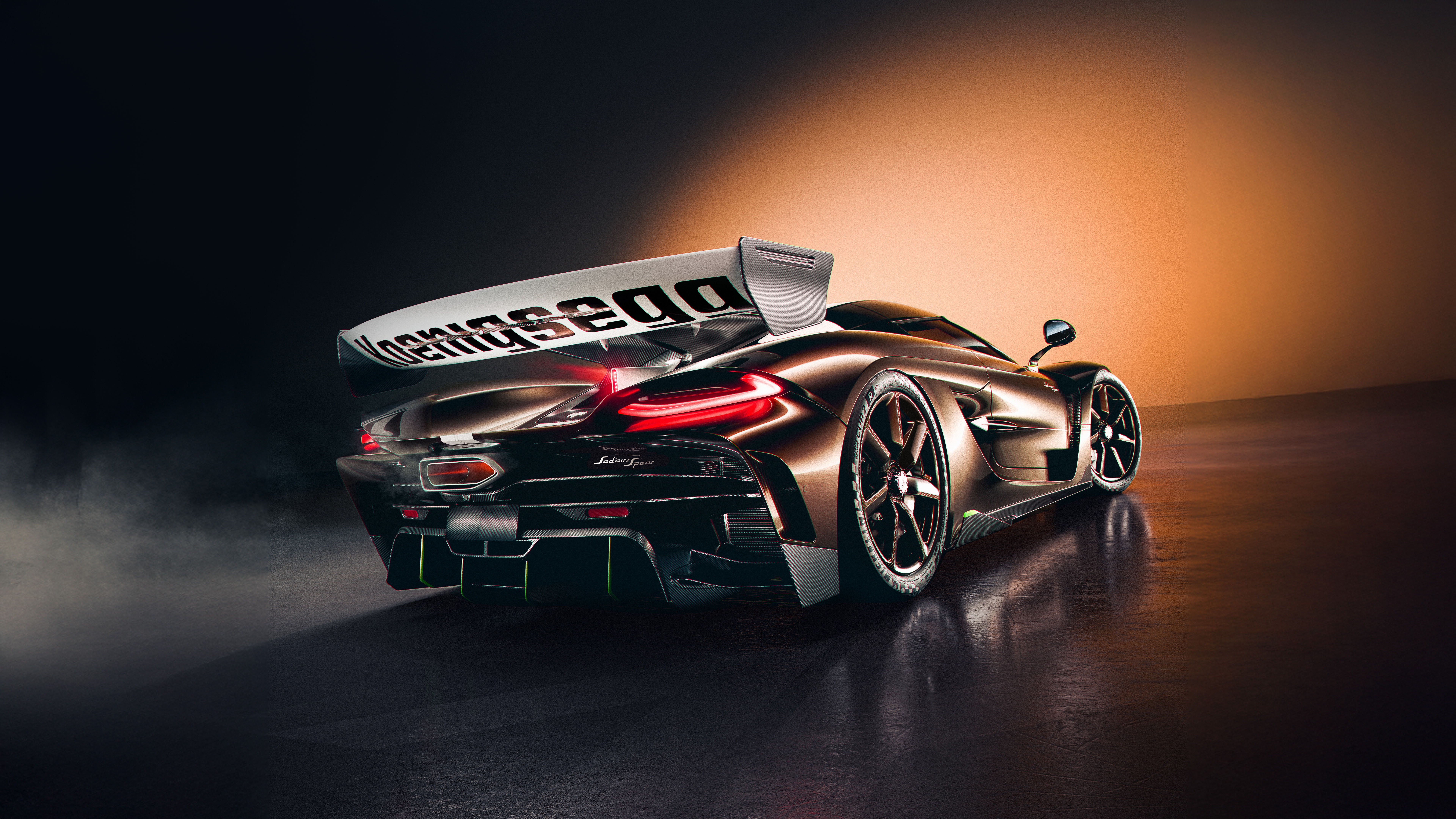 Koenigsegg Jesko Absolut Rear View HD Wallpaper