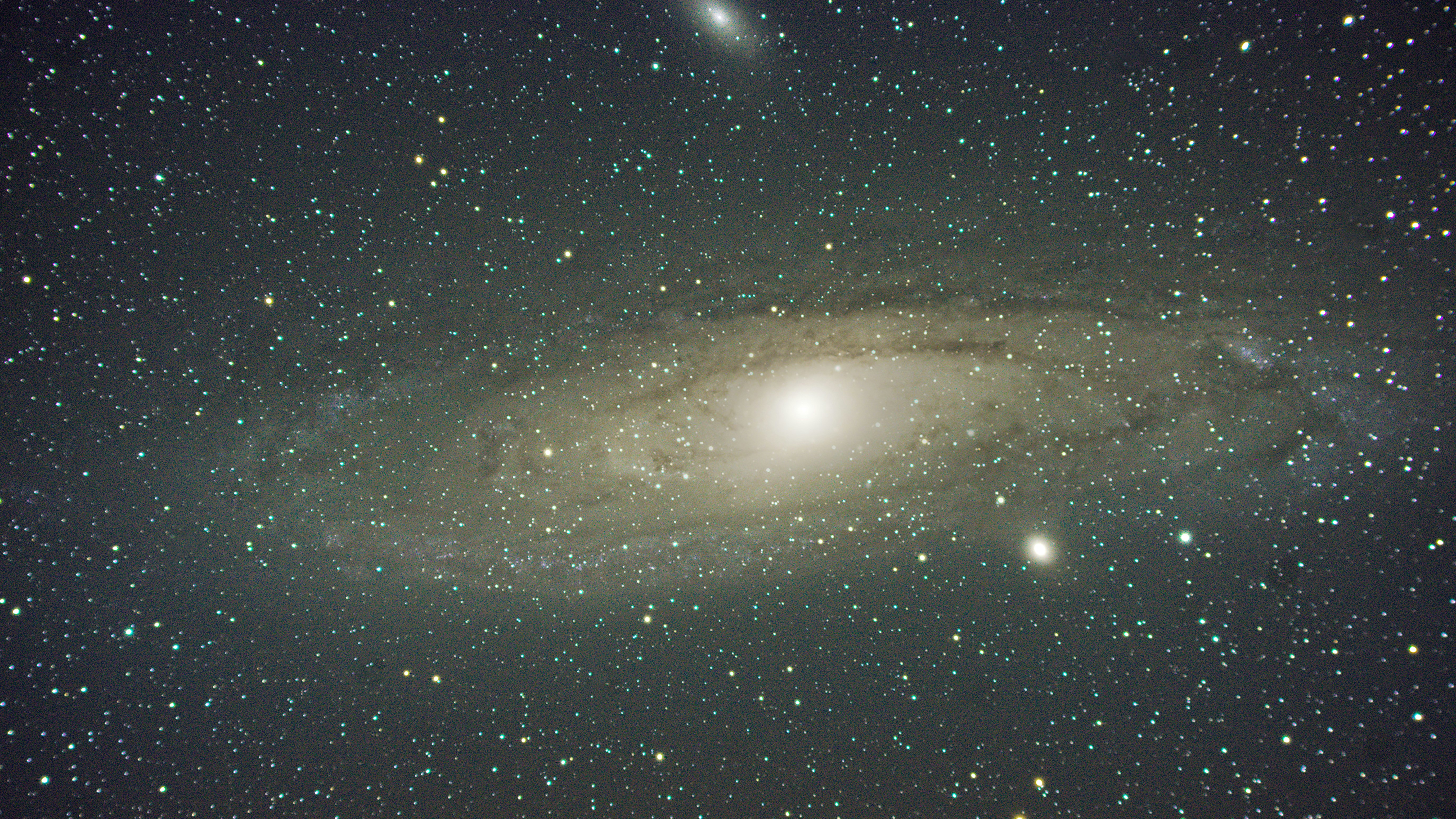 The Andromeda Galaxy in deep space HD Wallpaper