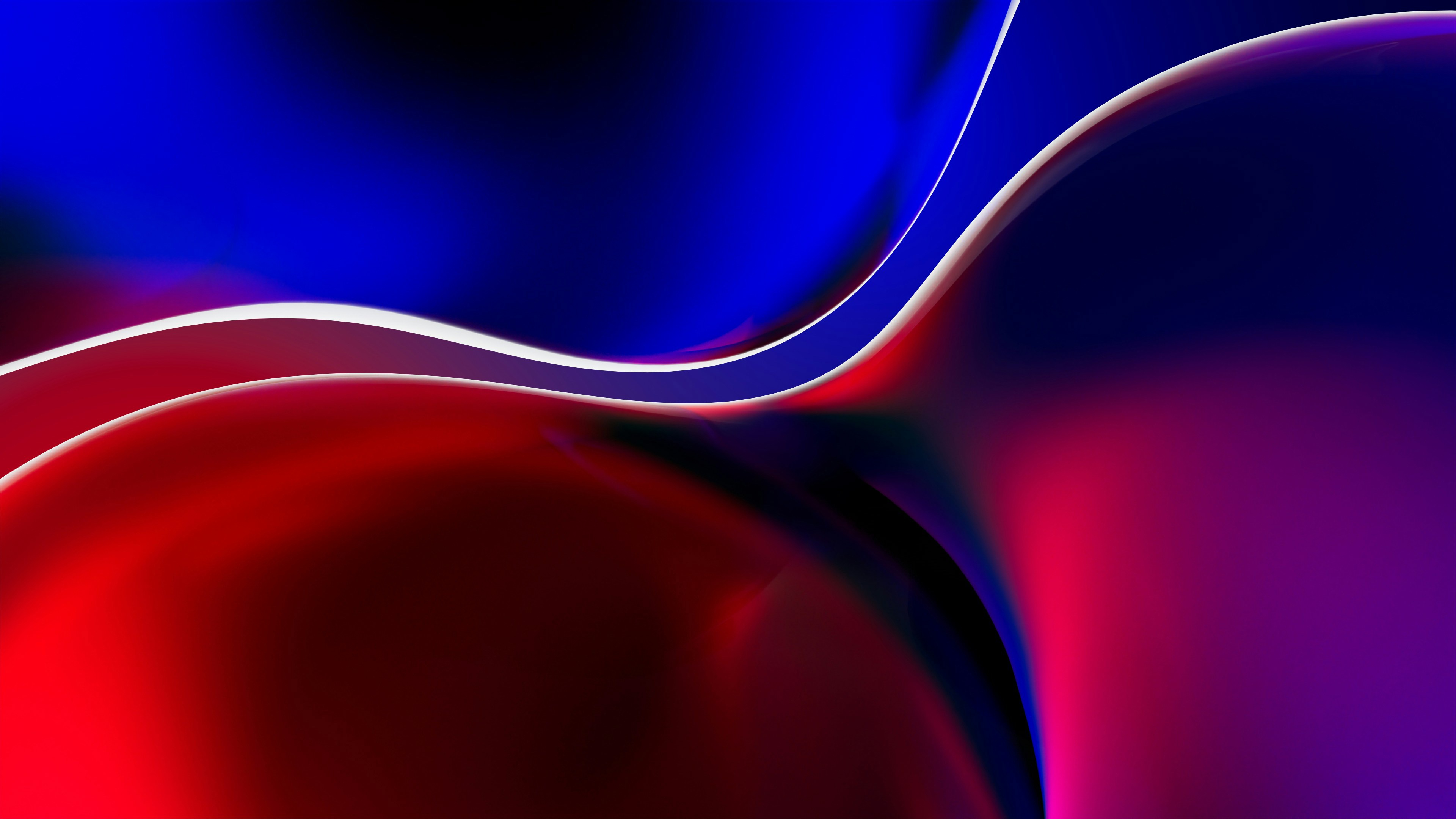 Red and Blue Abstract Dynamic Wave HD Wallpaper