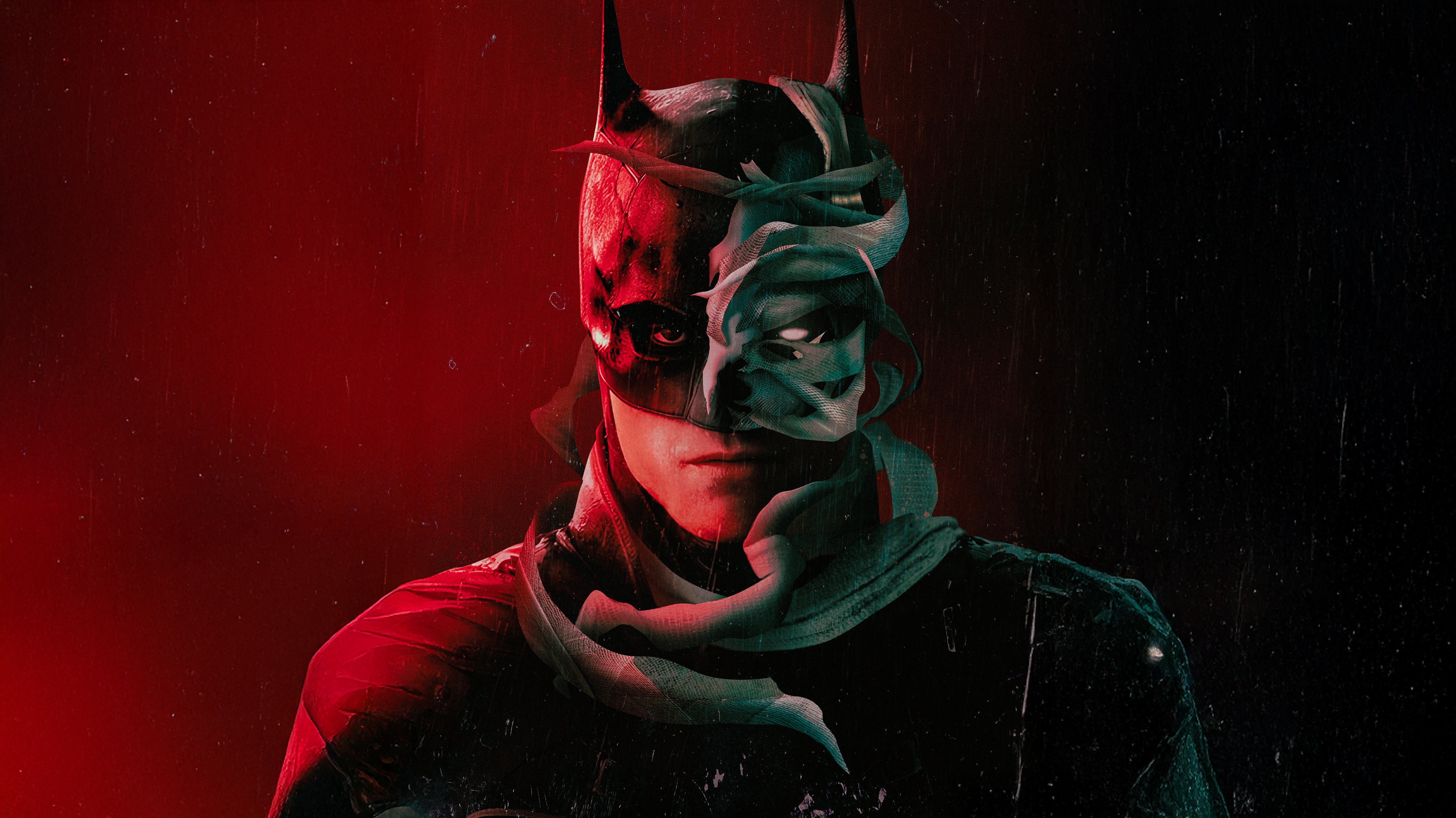The Batman with Joker's Face HD Wallpaper