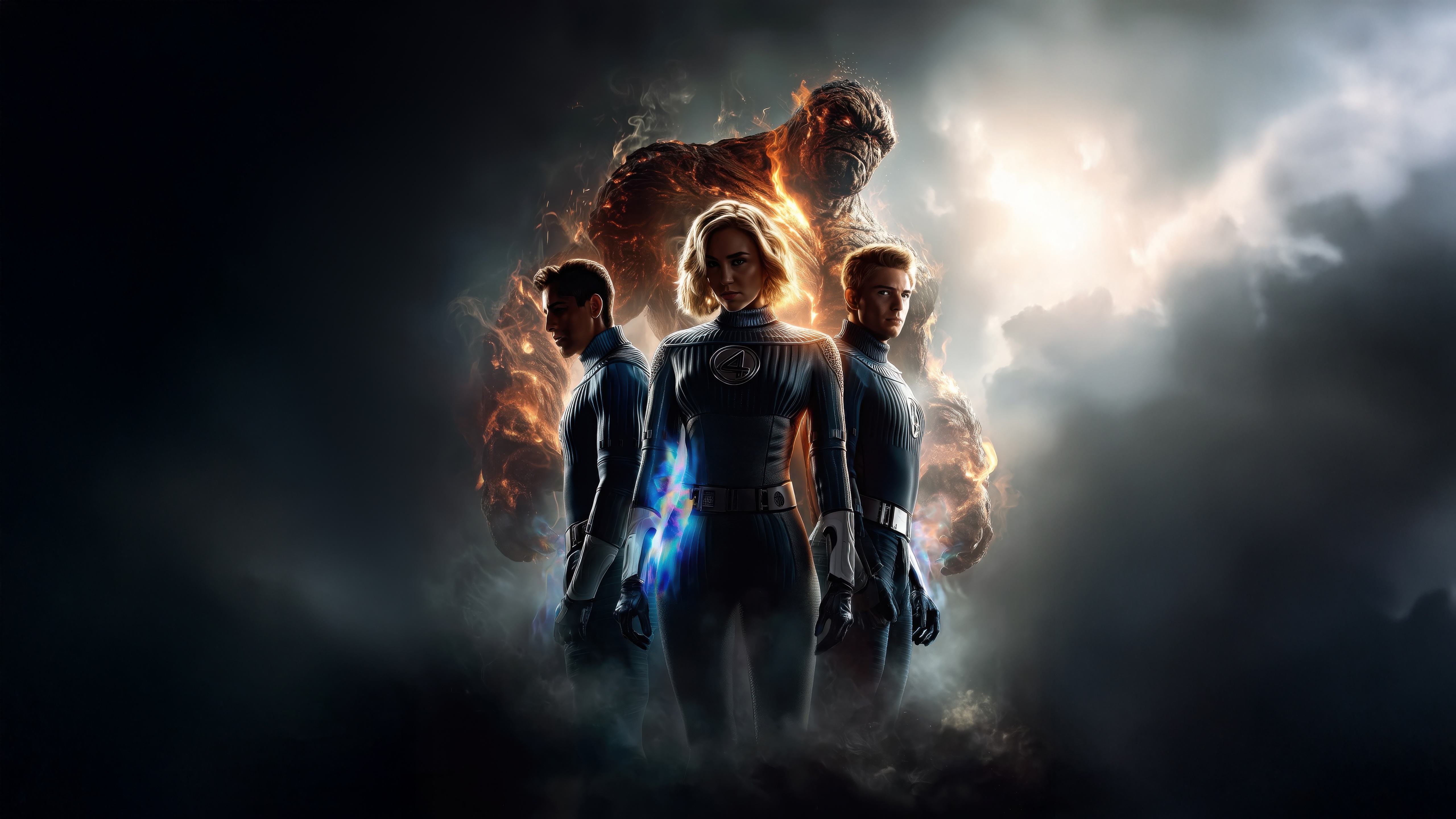 The Fantastic Four and The Thing HD Wallpaper